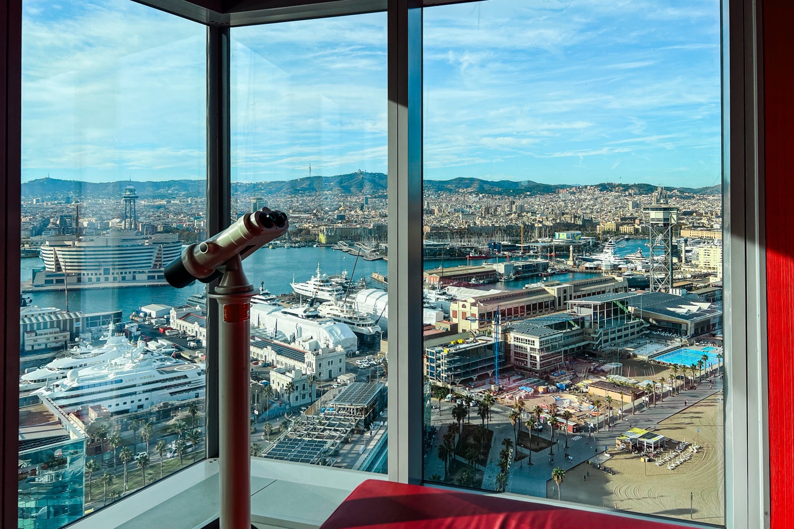view from W Barcelona