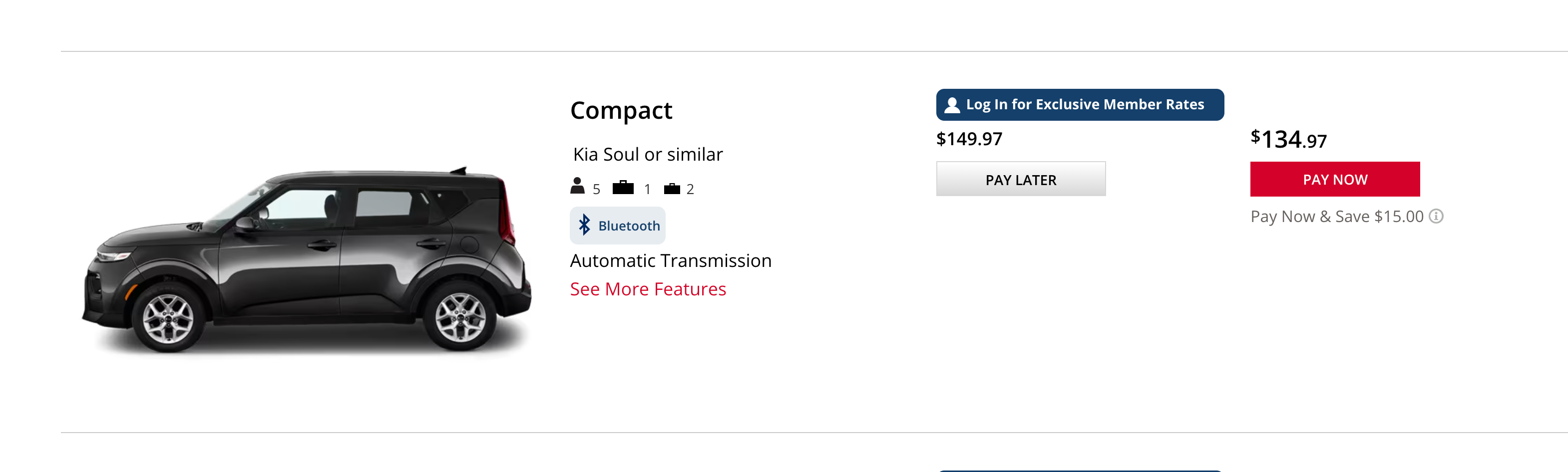 Amazon booking page for Avis rentals. AMAZON