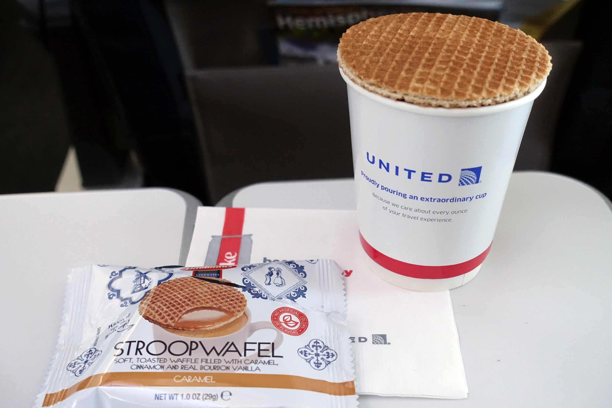 It’s back! United Airlines is again serving the stroopwafel