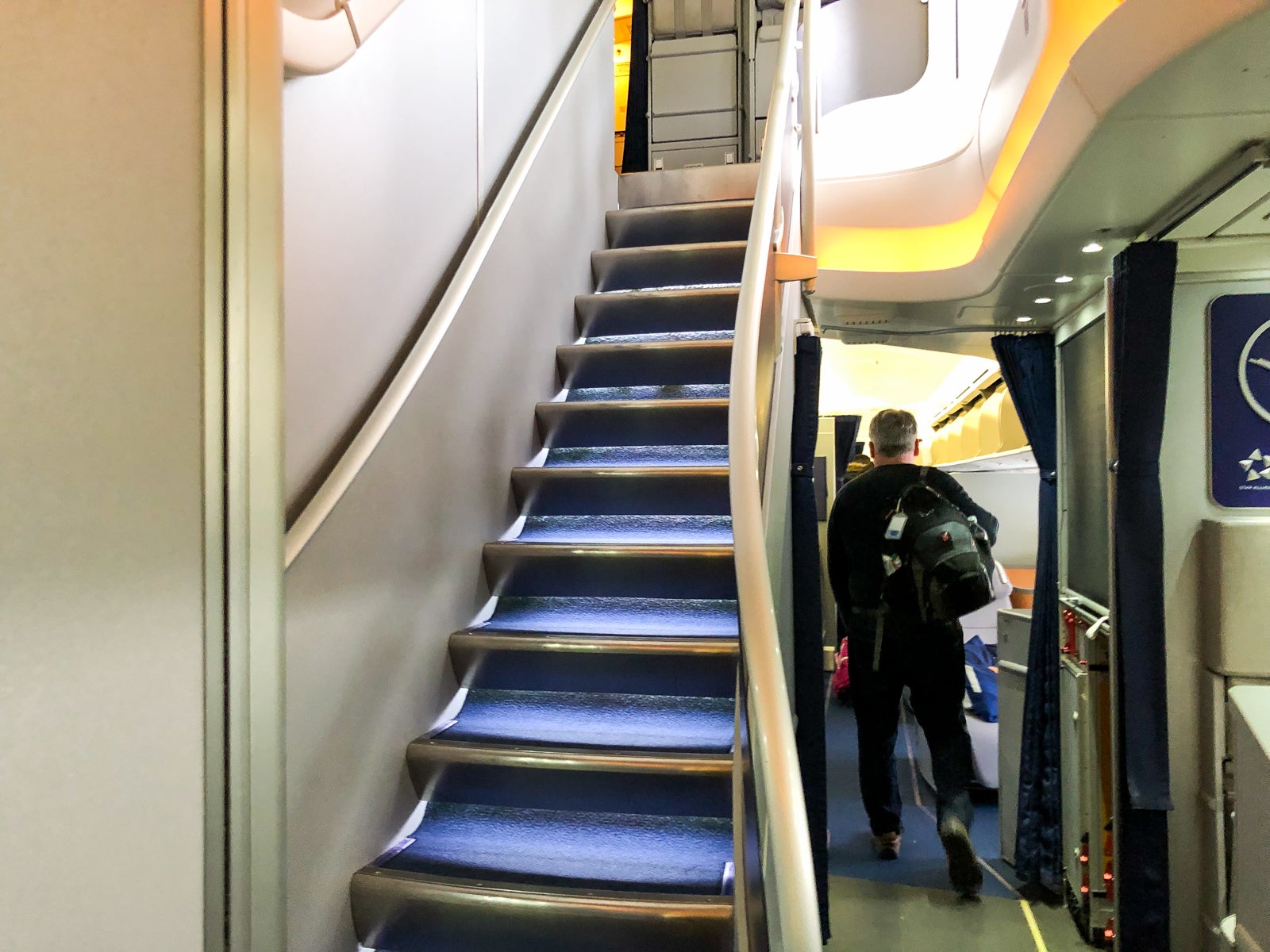 stairs to flight deck