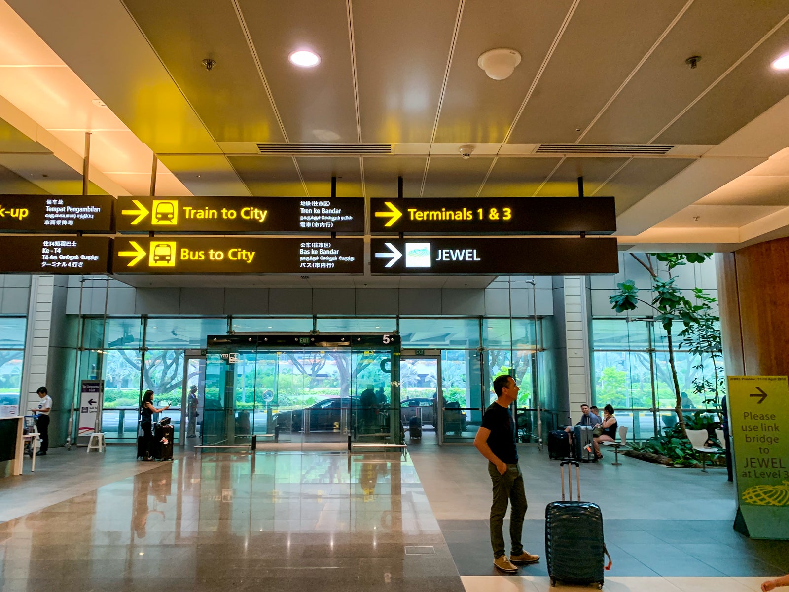 Changi Airport in Singapore