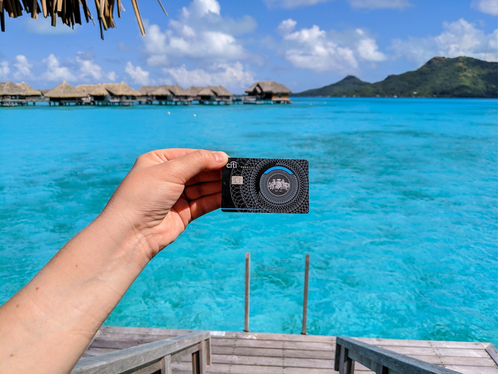 Citi card shot in French Polynesia