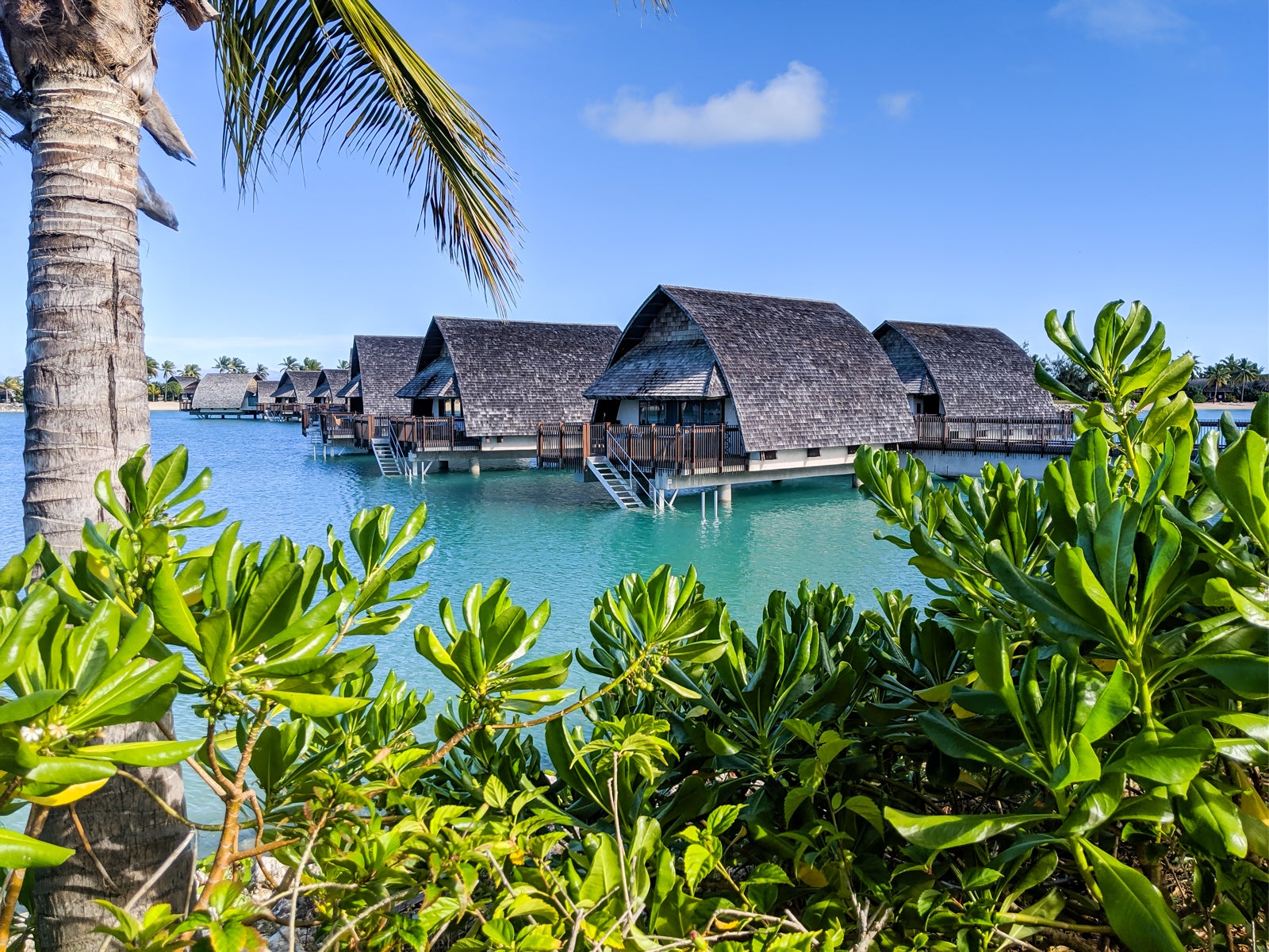 Overwater villas at Fiji Marriott Resort Momi Bay