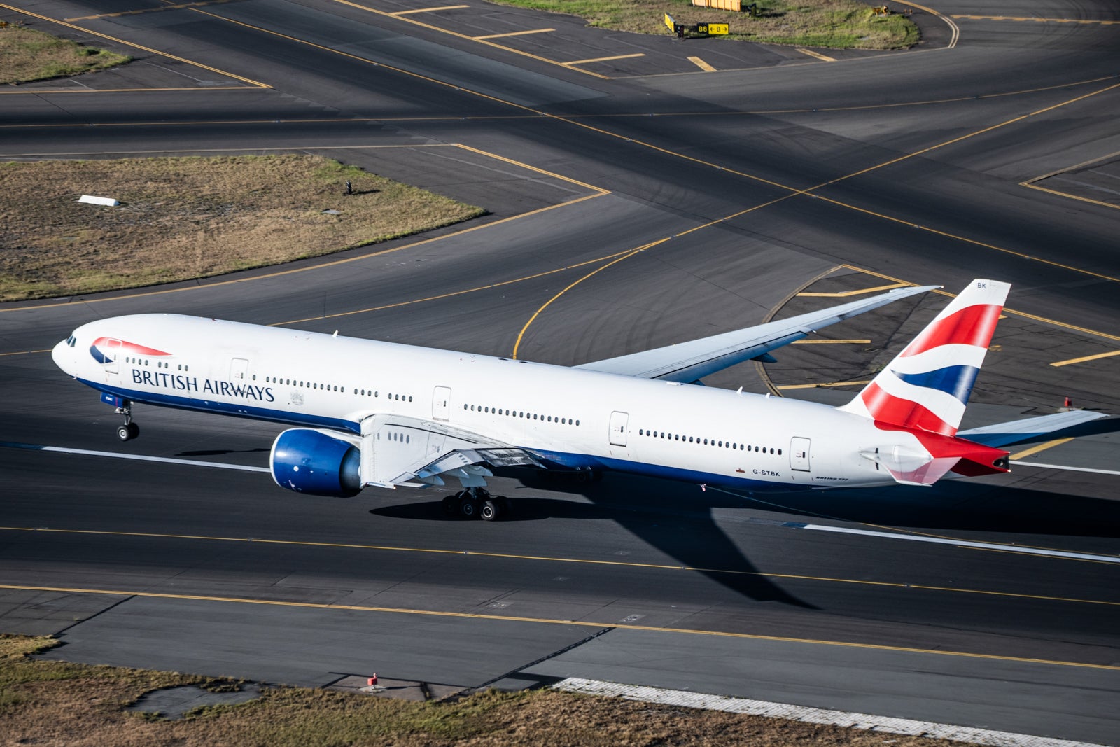 British Airways plane at Sydney Airport