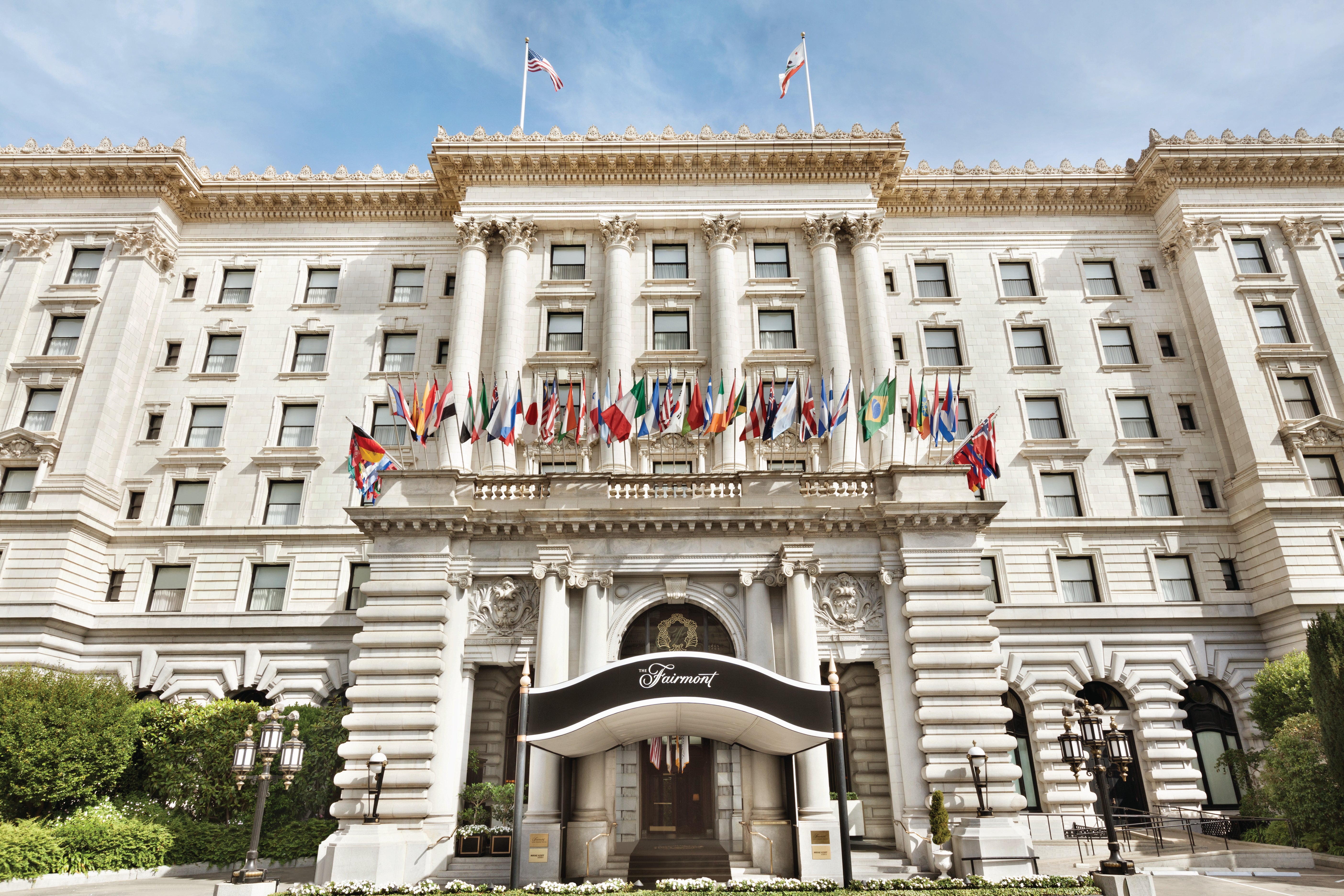 The exterior of the Fairmont San Francisco