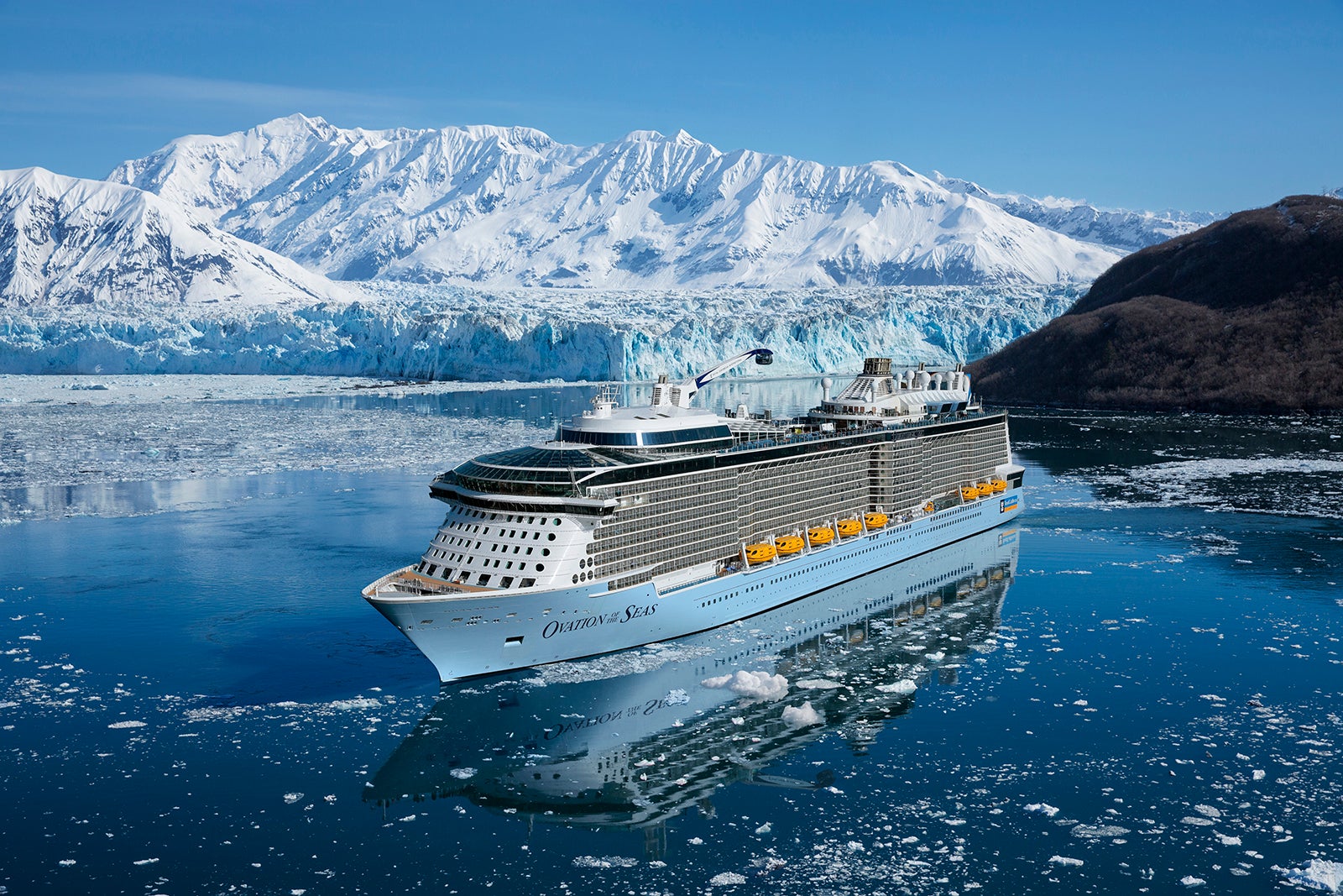 Ovation of the Seas cruise ship in Alaska