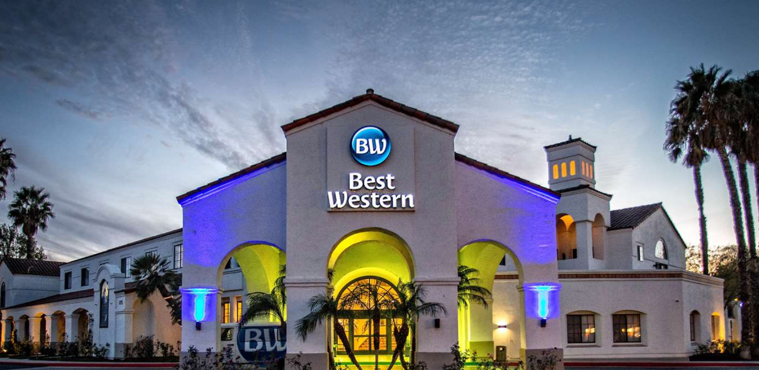 Entrance of Best Western hotel