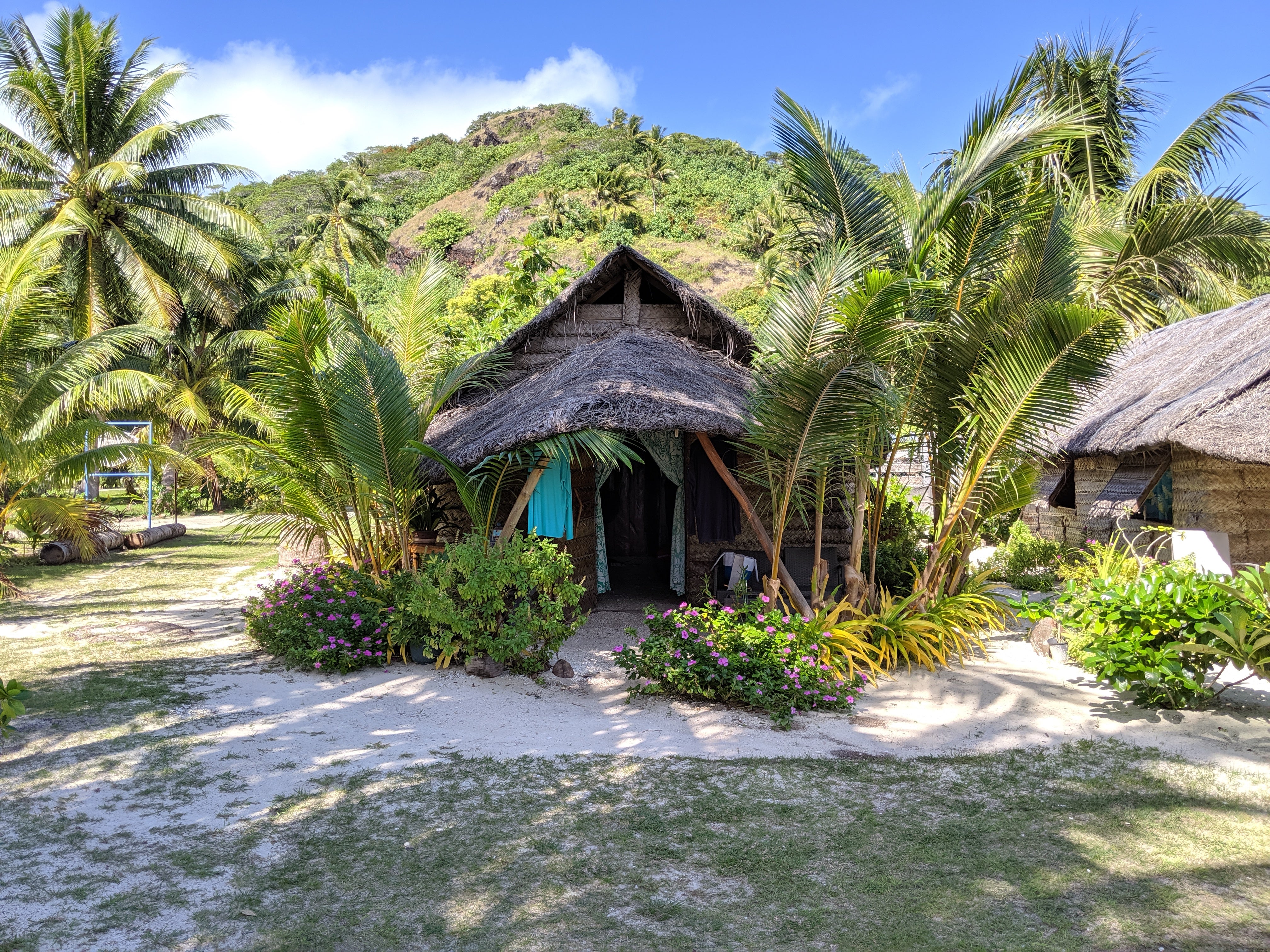 Bungalow I stayed in at Pension Espace Beach in Maupiti, French Polynesia