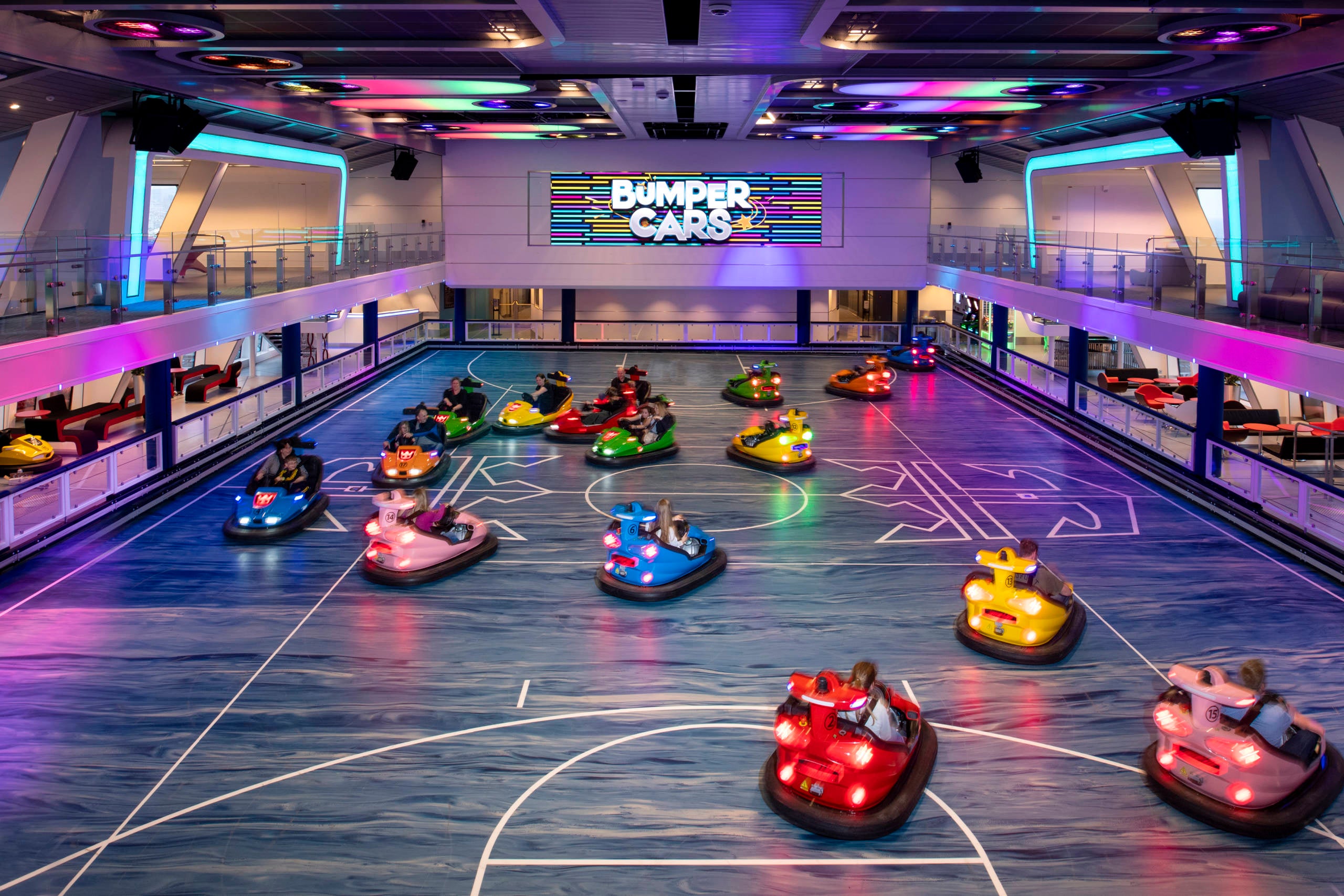 Bumper cars on Quantum of the Seas