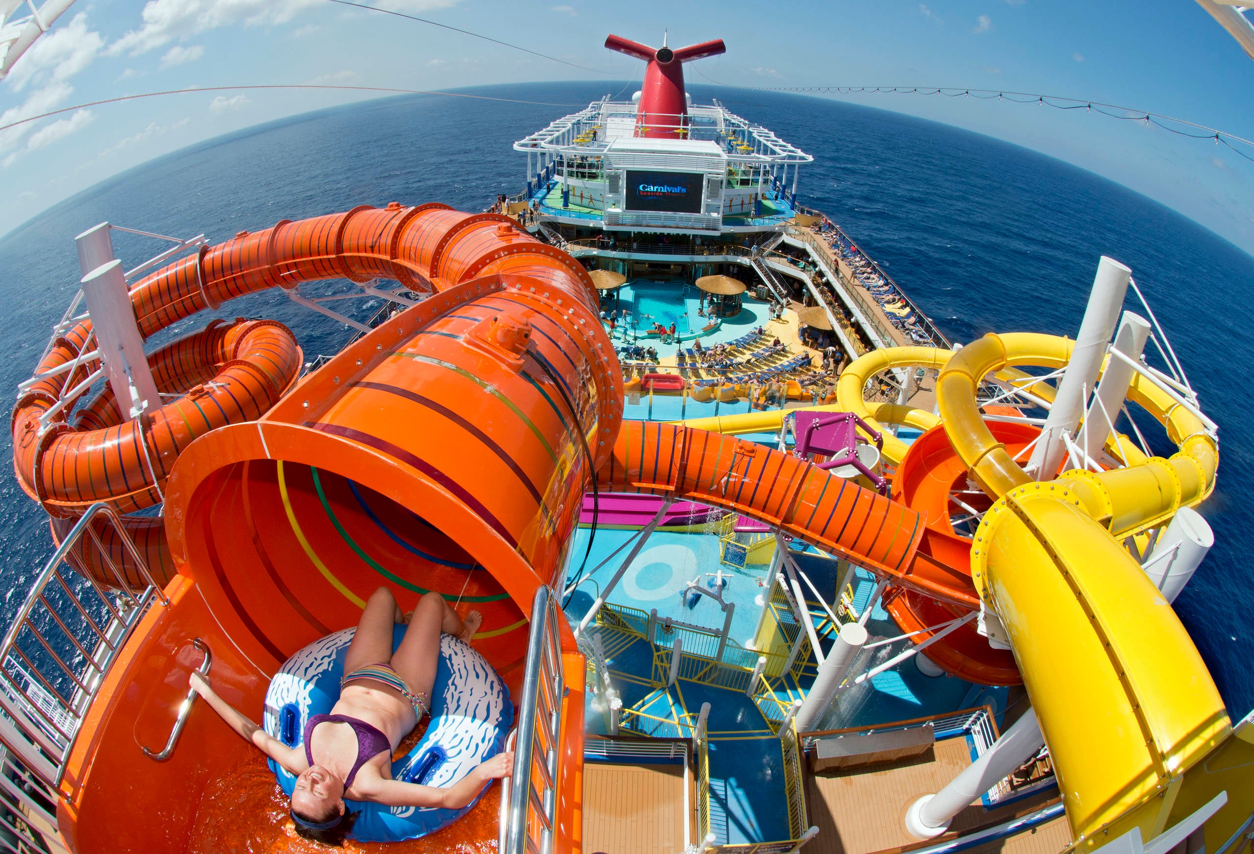 Waterslide on Carnival Vista