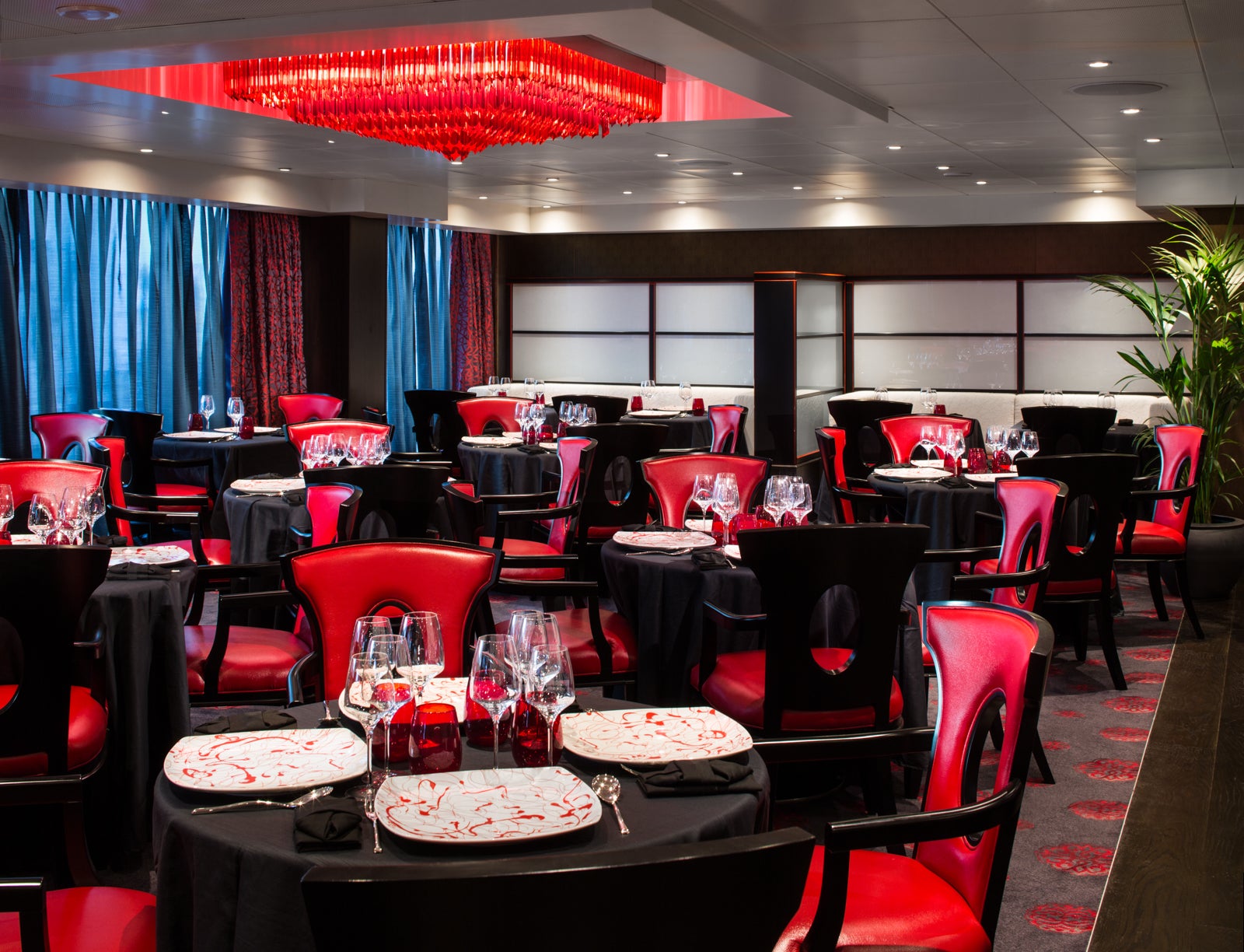 The Red Ginger restaurant on the Oceania Cruises ship Sirena. 
