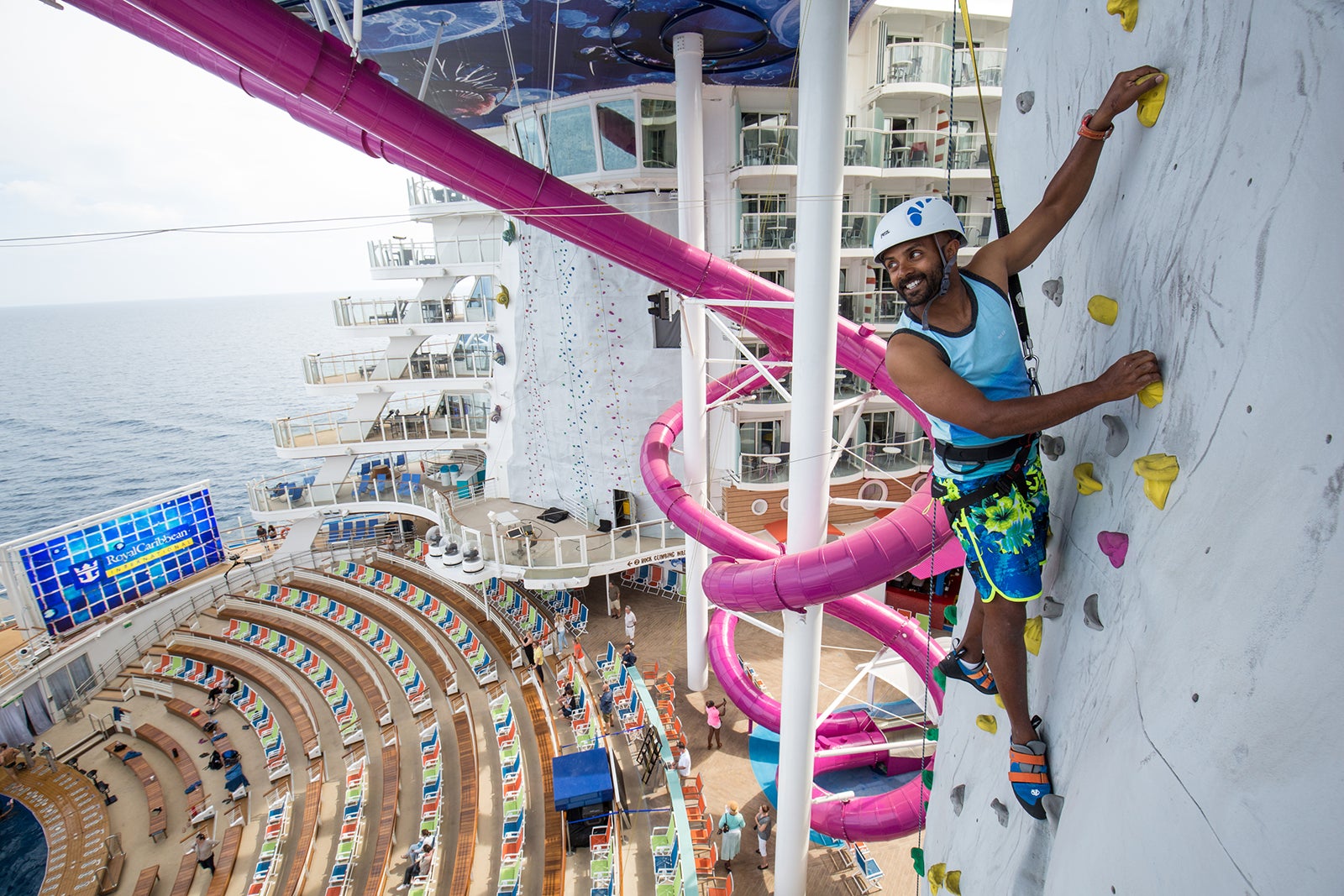 Harmony of the Seas rock-climbing wall