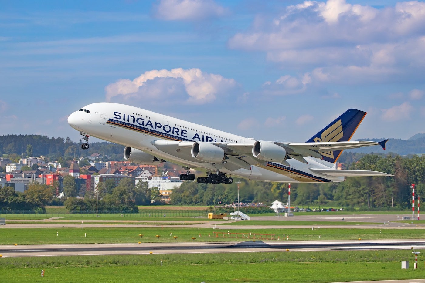 Singapore Airlines A380 at ZRH