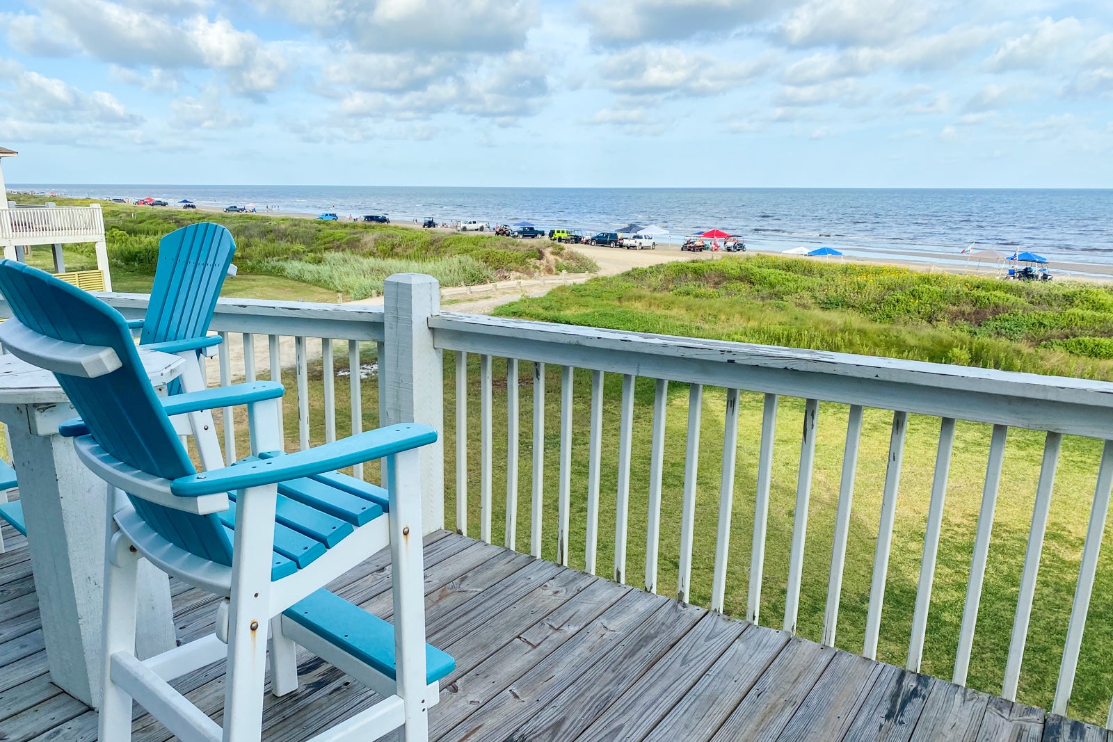 Ocean view from beach rental home deck