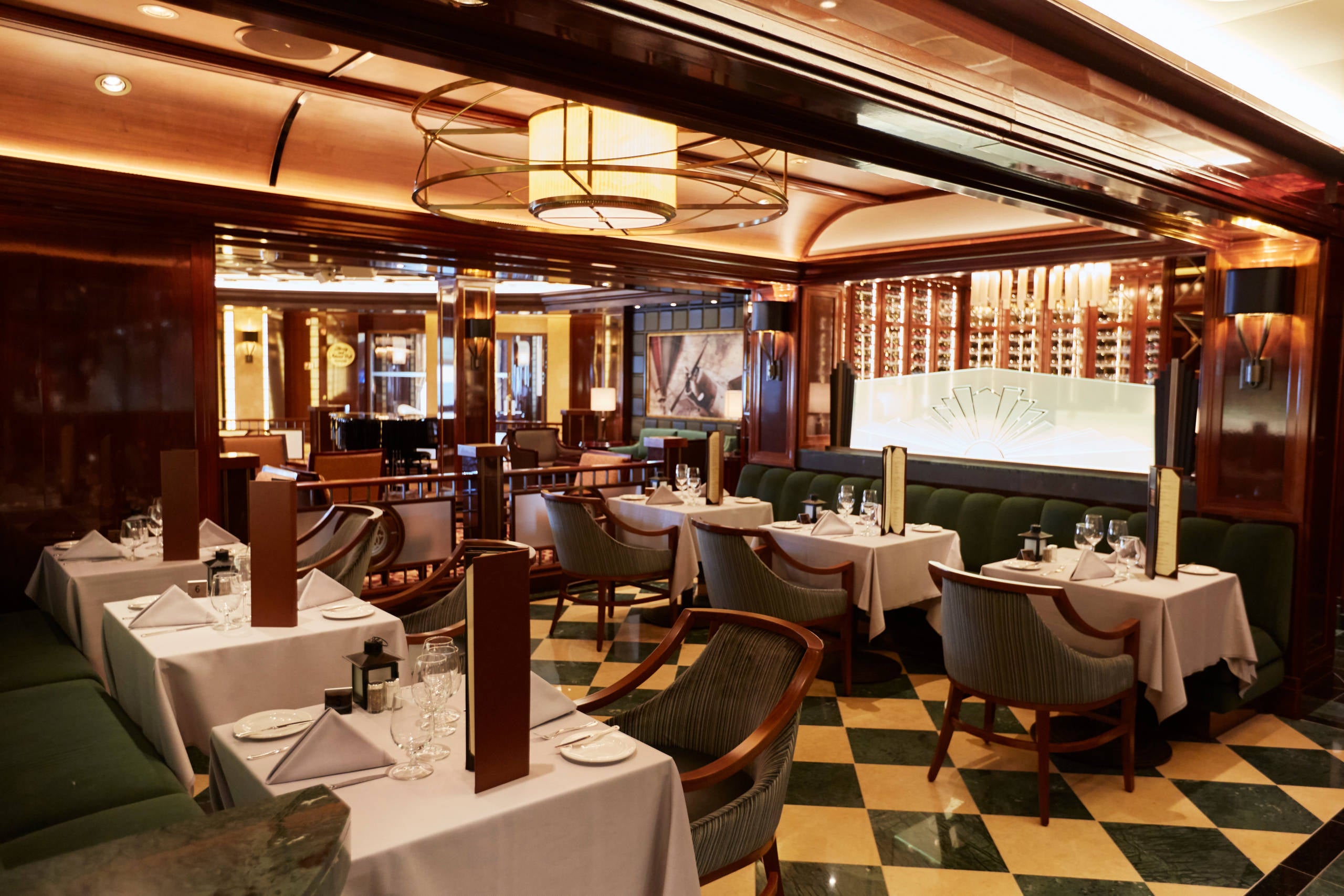 The Crown Grill steakhouse on Majestic Princess. (Photo courtesy of Princess Cruises)