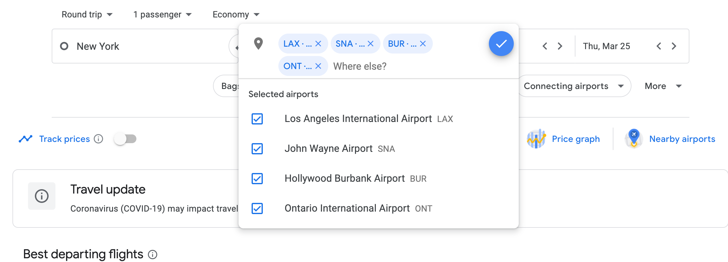 alternative airports