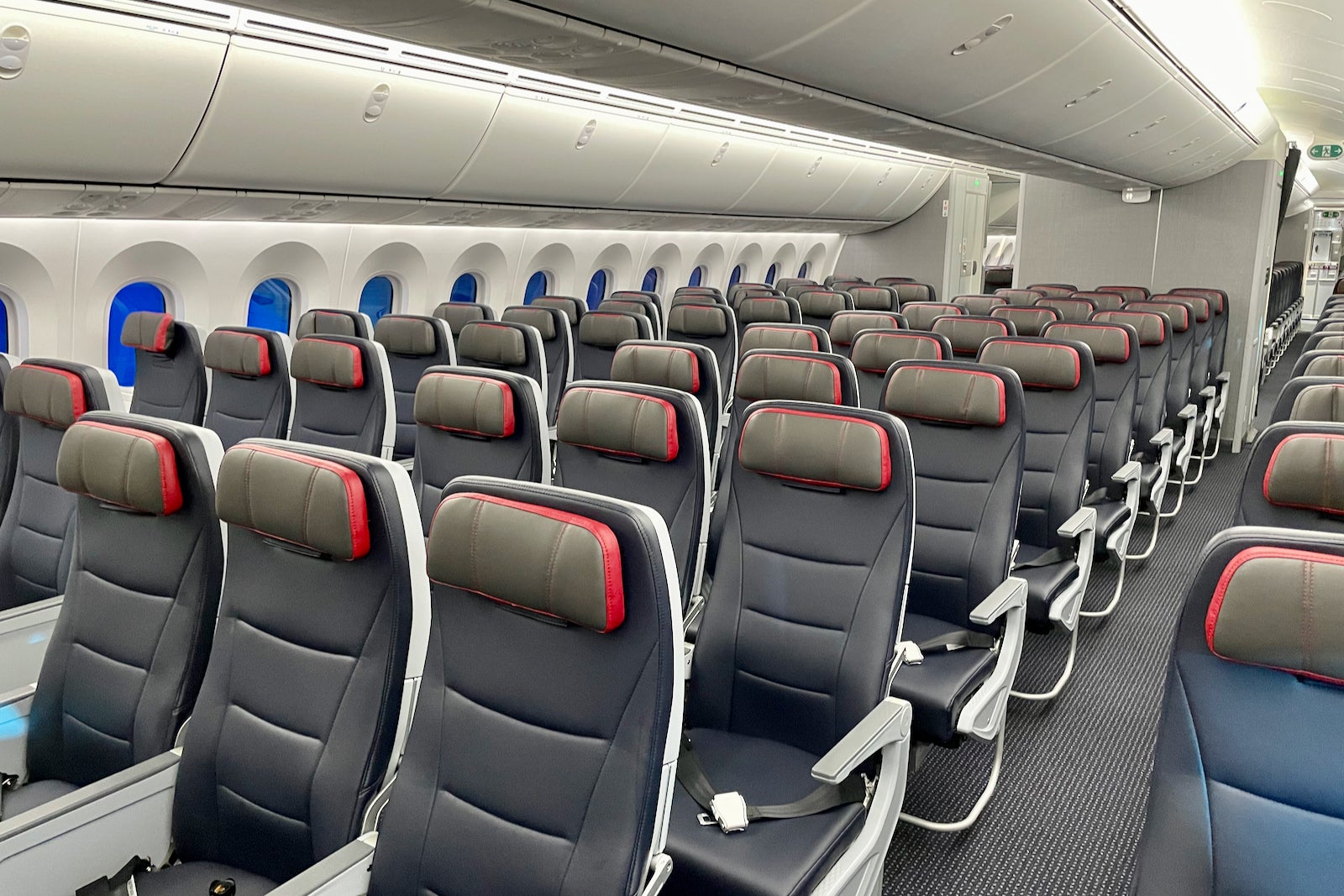 American Airlines 787-8 economy cabin