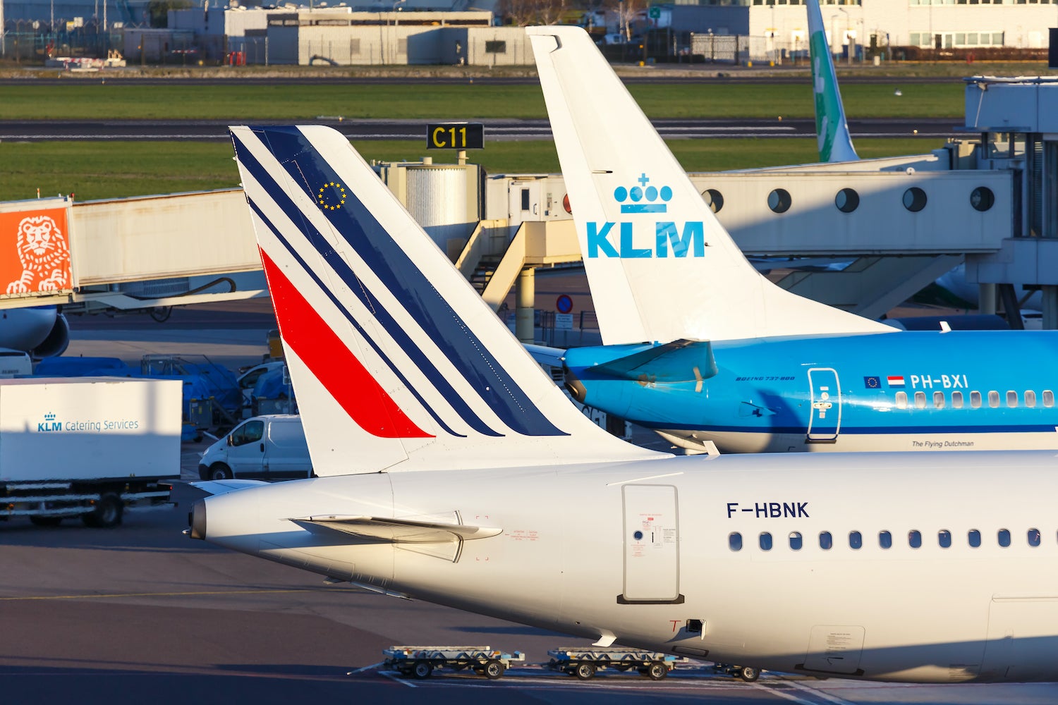Air France and KLM Planes