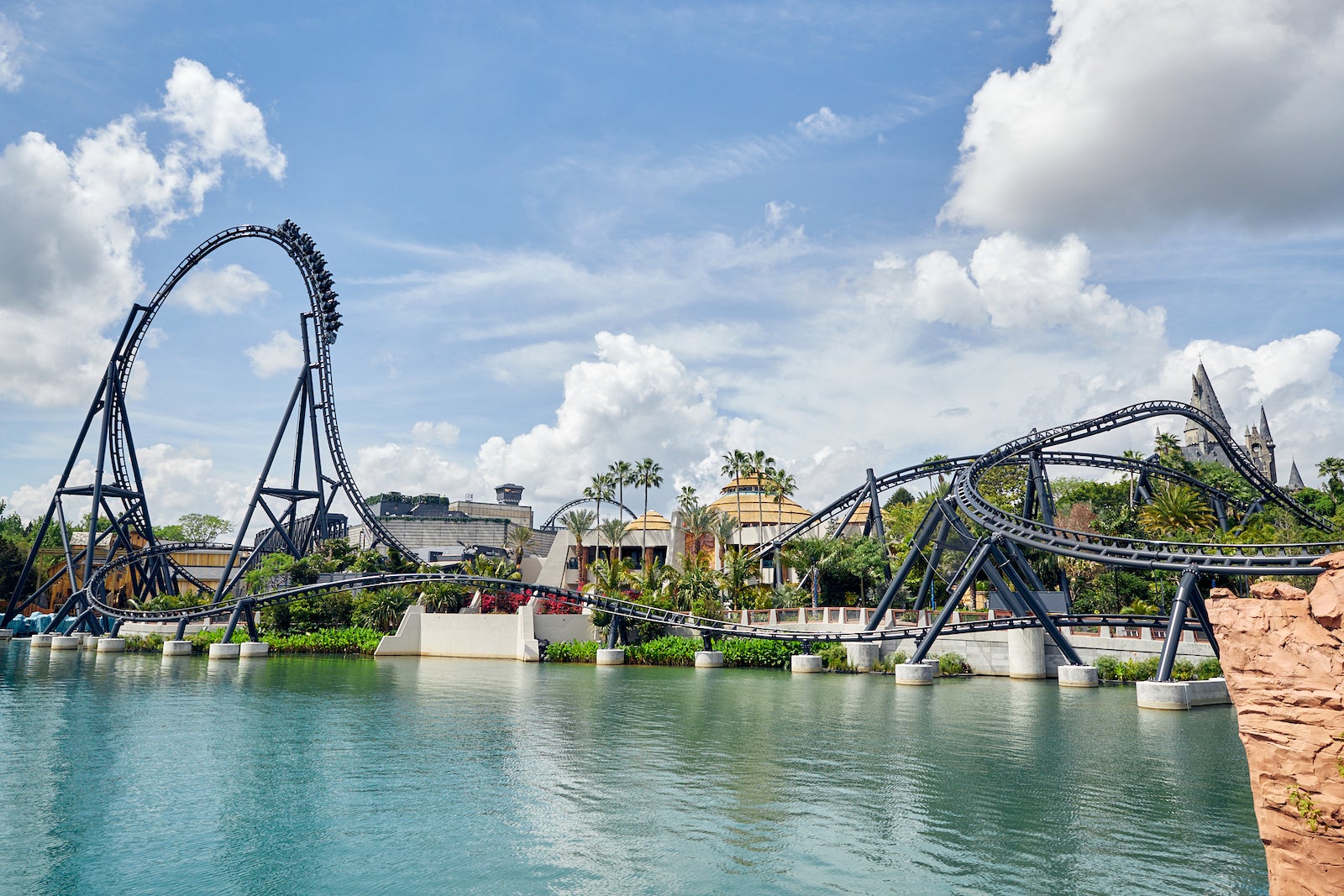 A rollercoaster at Universal Orlando Resort