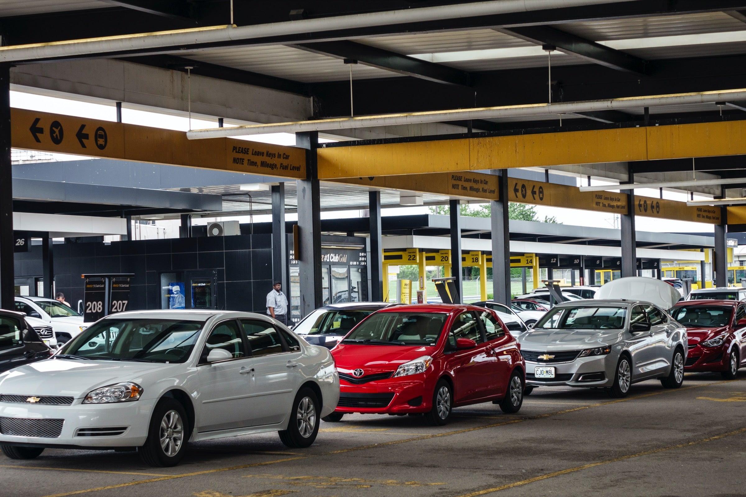 Rental cars at STL airport