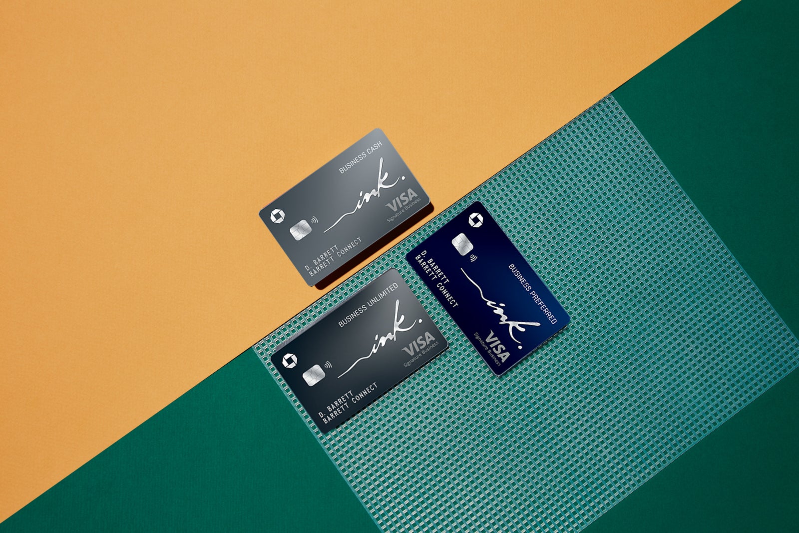 multiple credit cards sitting next to each other