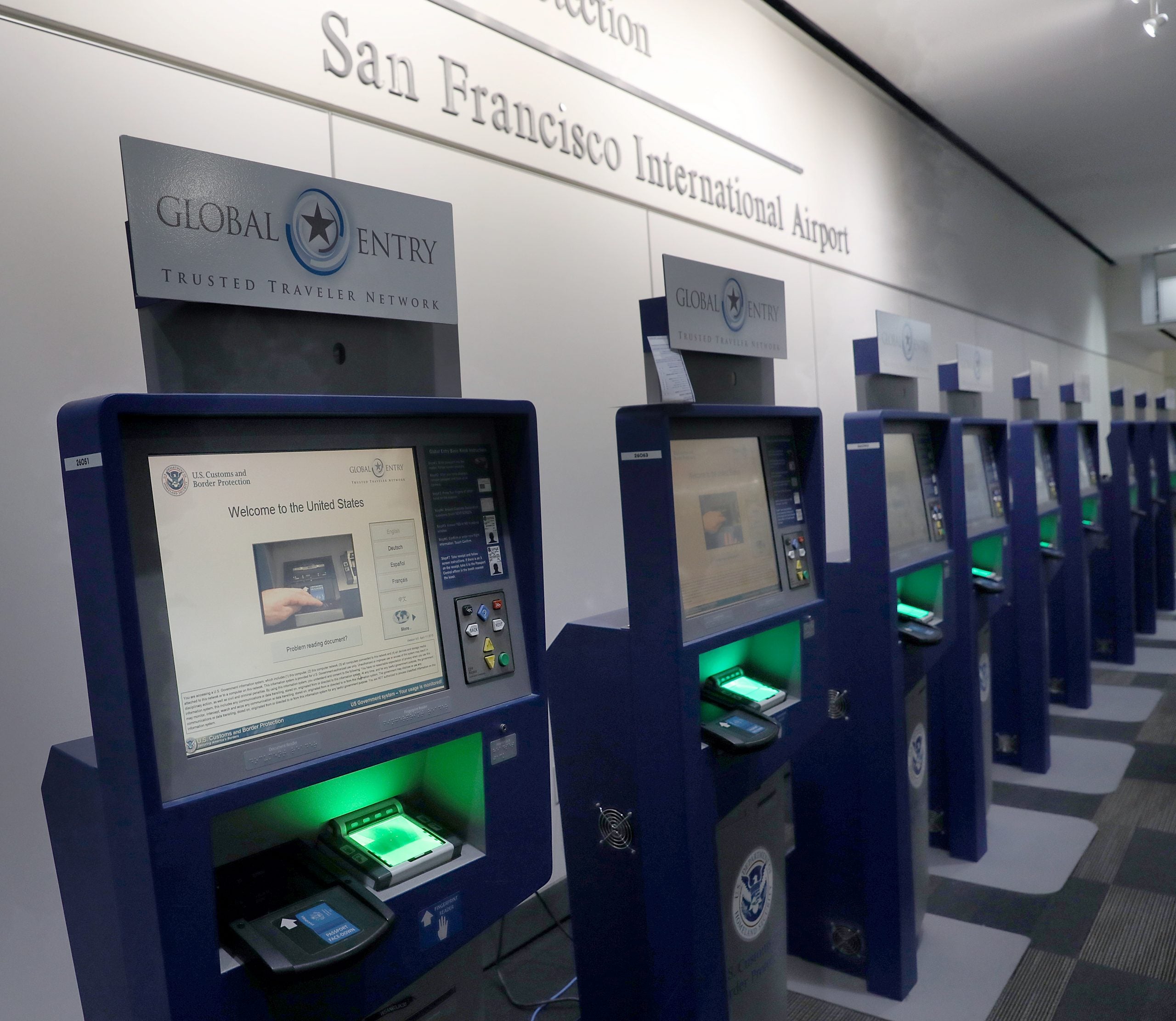 Global Entry airport kiosks