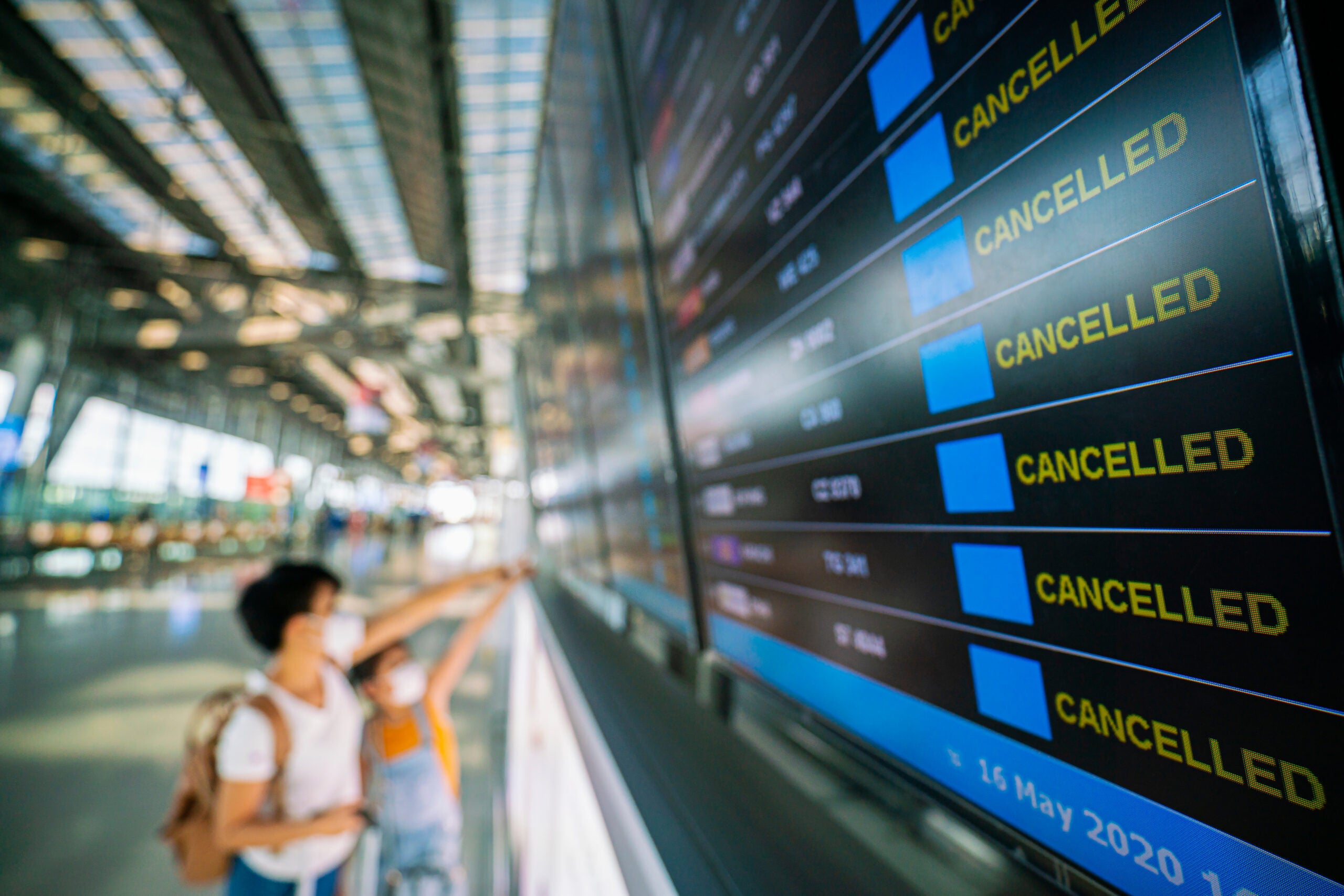 Airport flights canceled