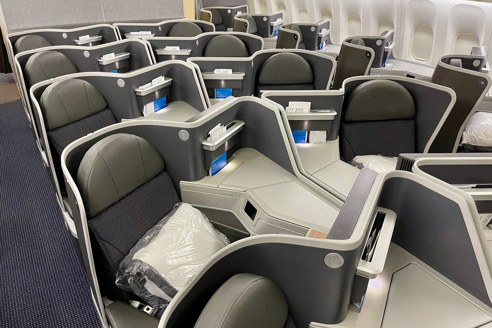 American Airlines business class cabin