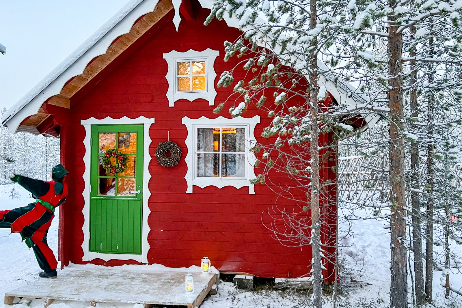 exterior of Santa's cottage