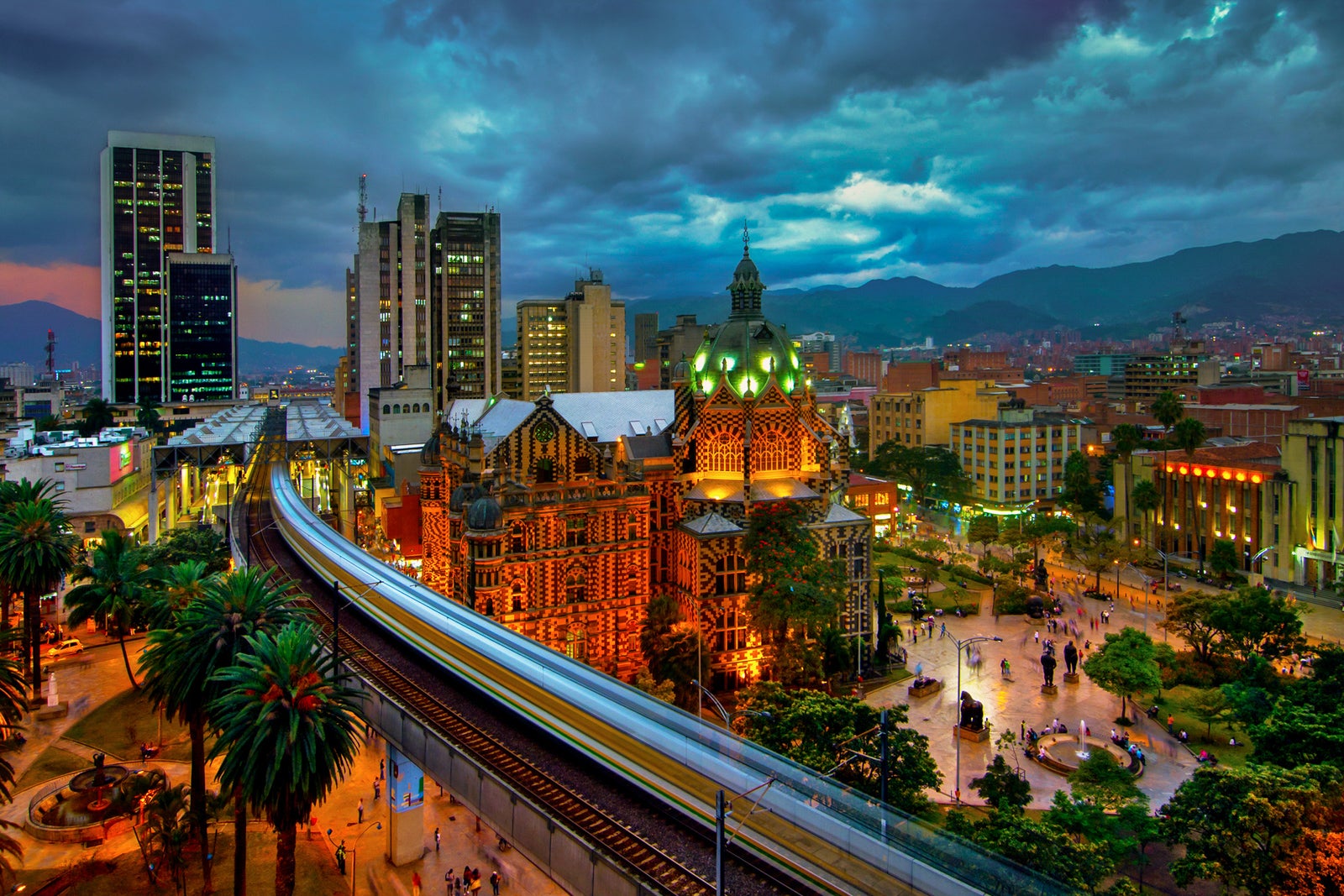 Medellin, Colombia at night