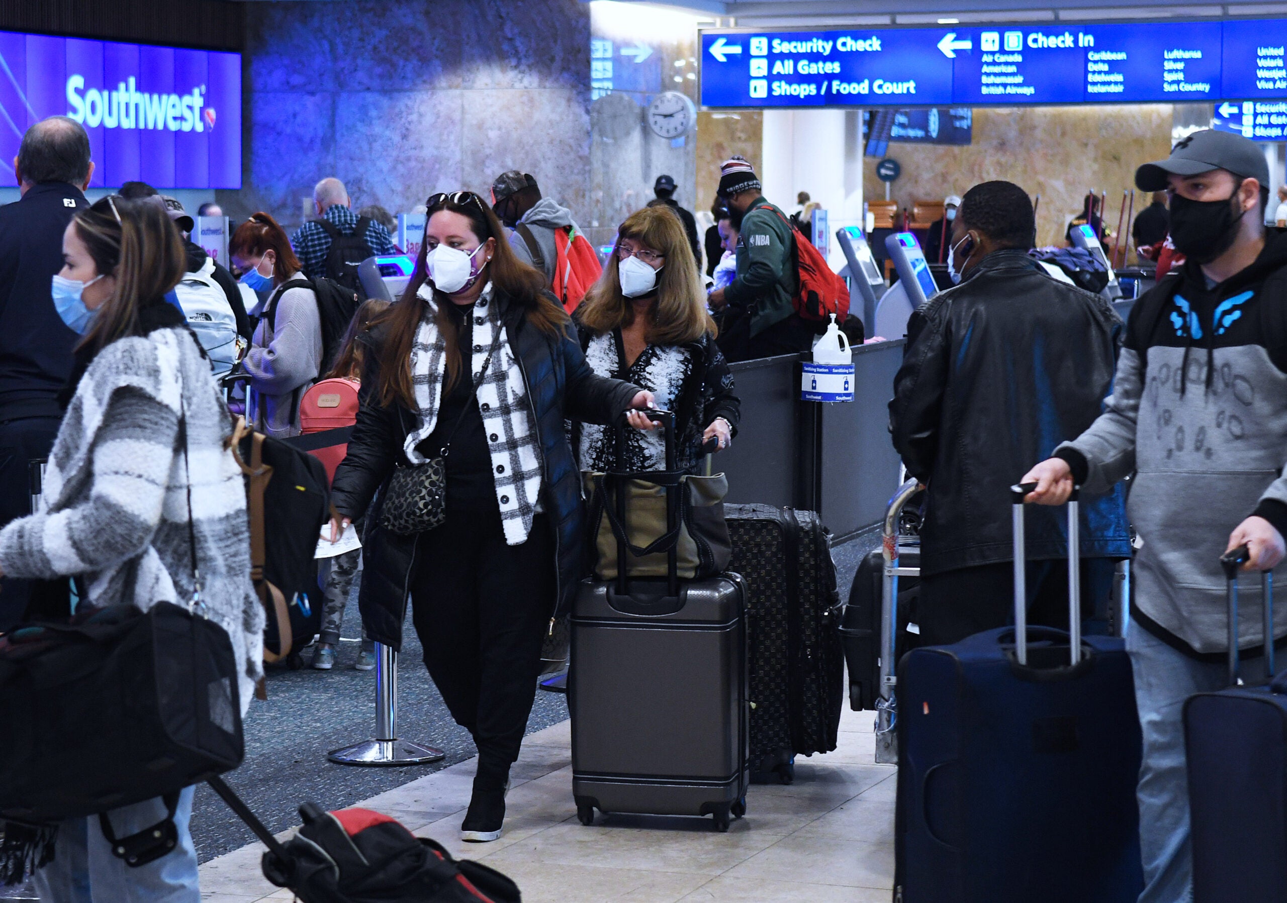 crowded airport