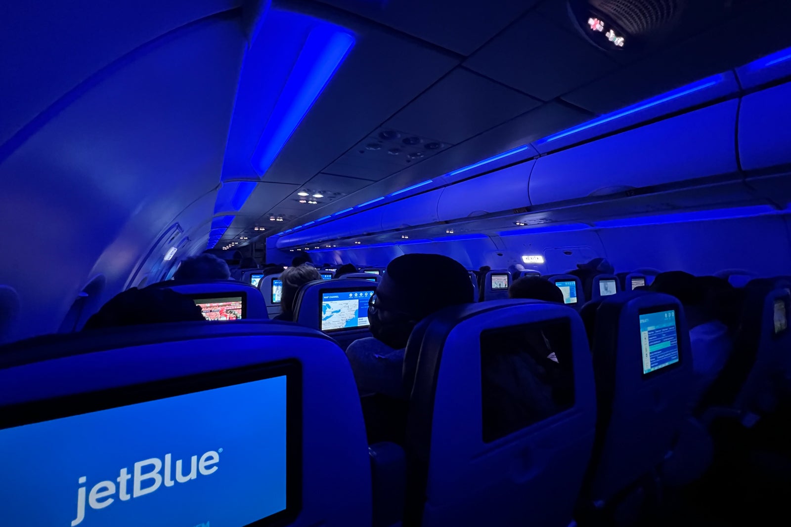 JetBlue plane interior