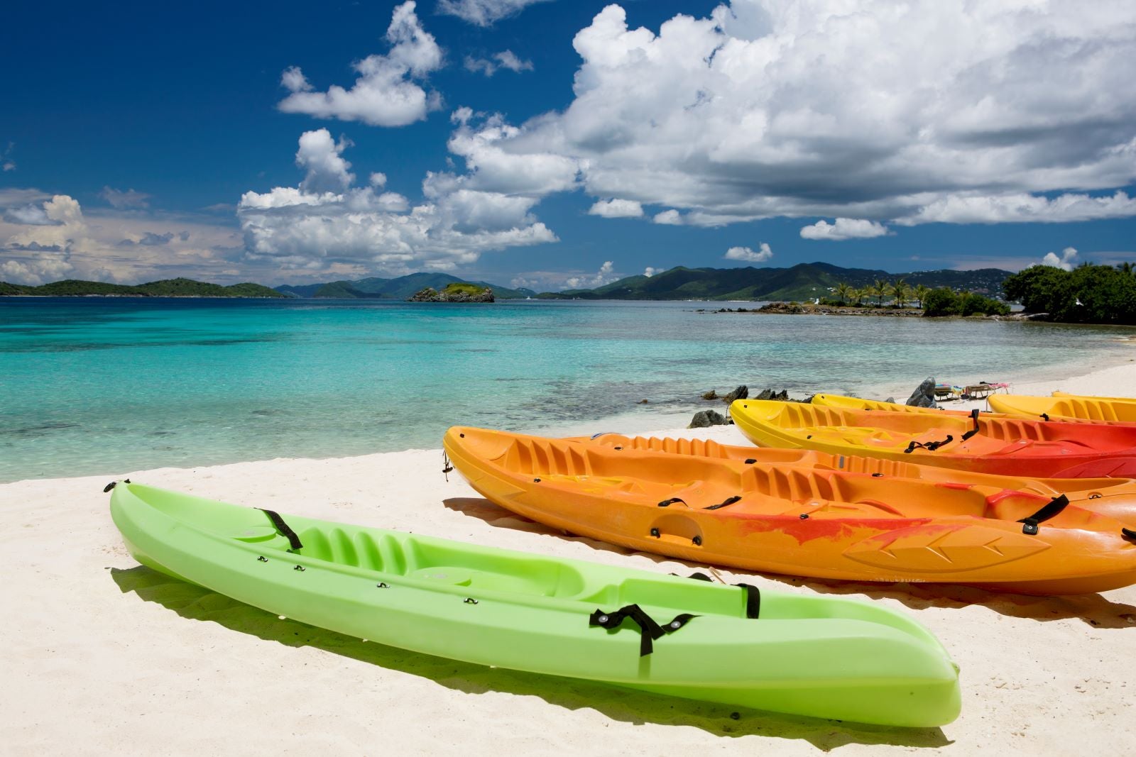 kayaks in St. Thomas, U.S. Virgin Islands in the Caribbean.
