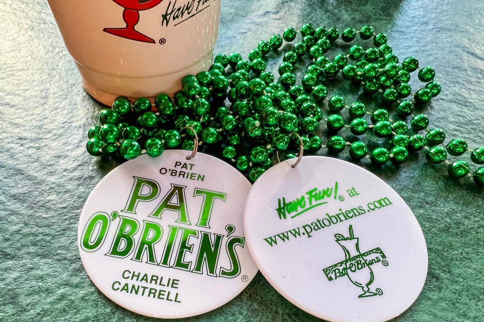 Beads at Pat O'Brien's.