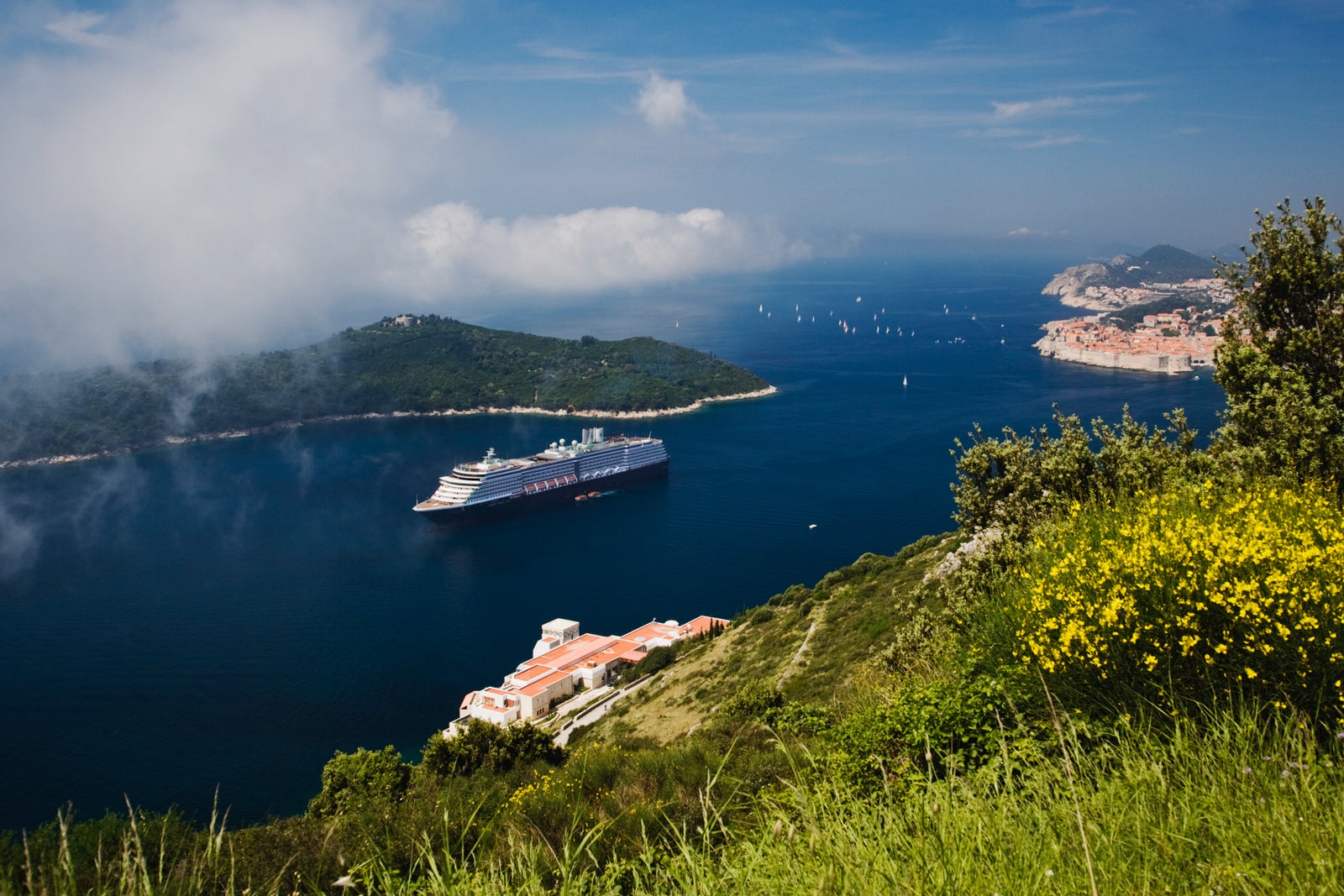Cruise ship in Adriatic Sea