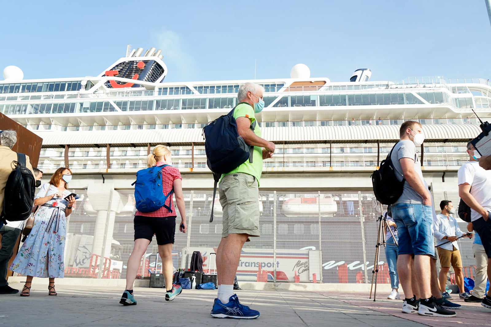 German tourists arrive in Malaga by cruise ship