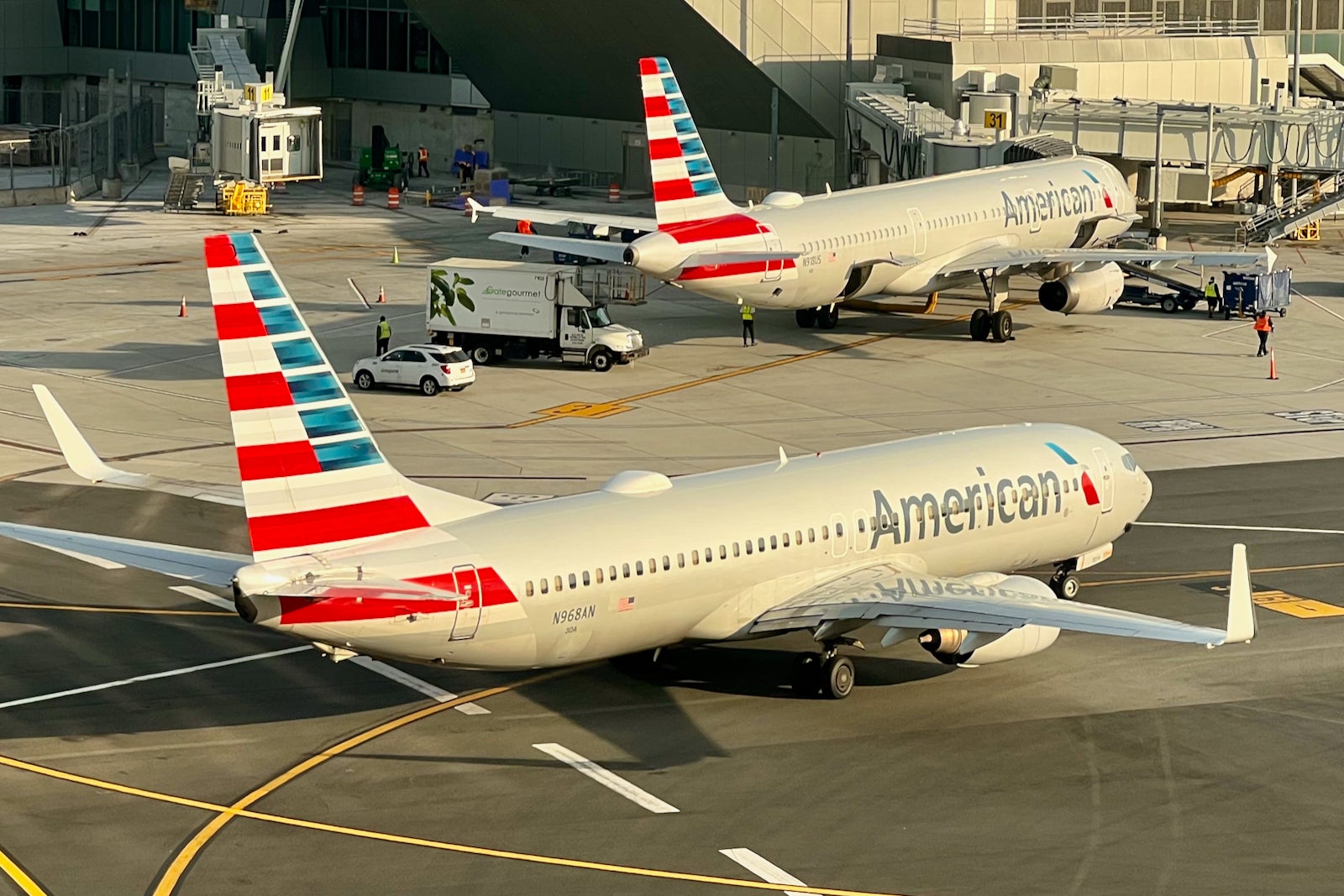 Two American Airlines jets