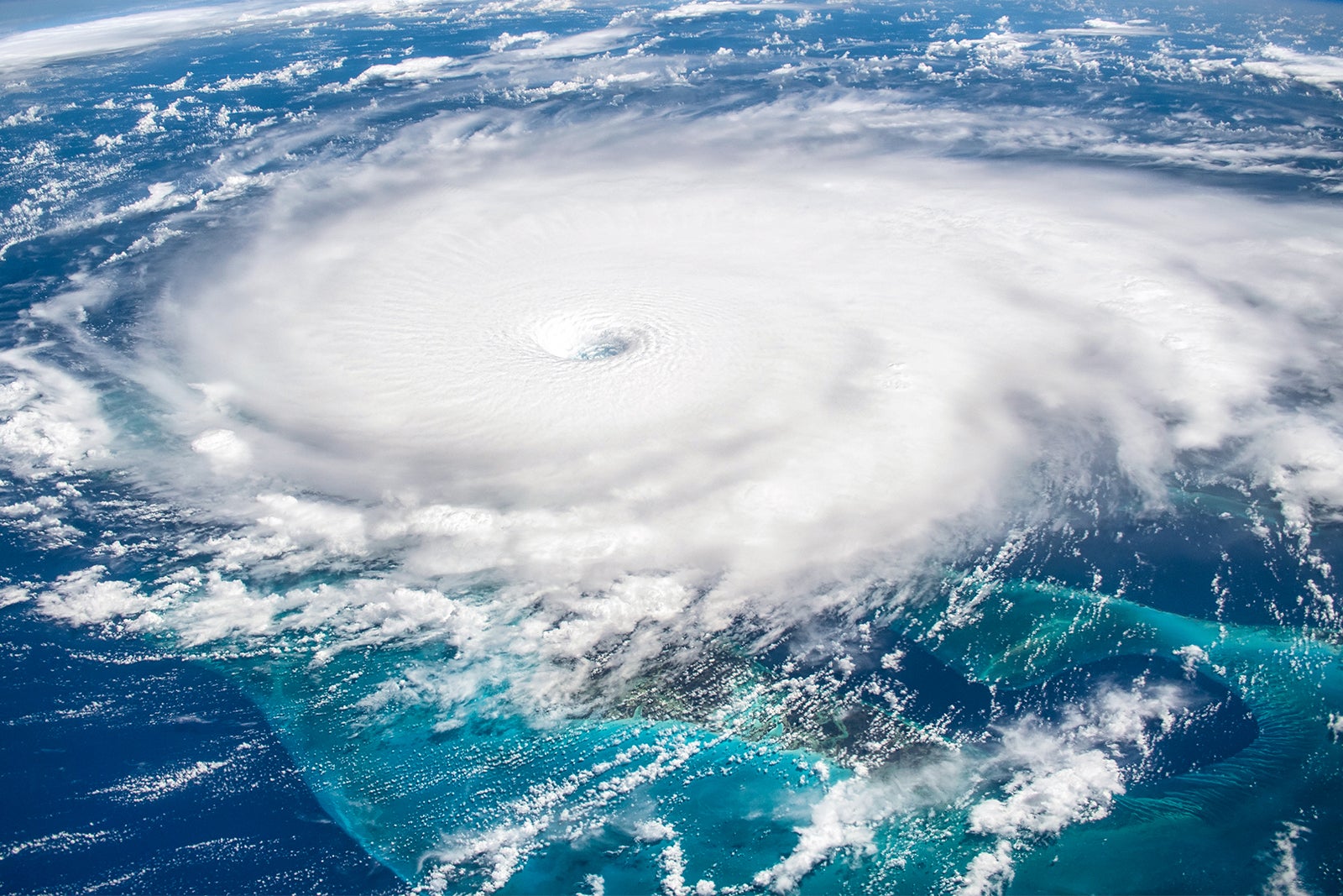 Satellite image of Hurricane Dorian