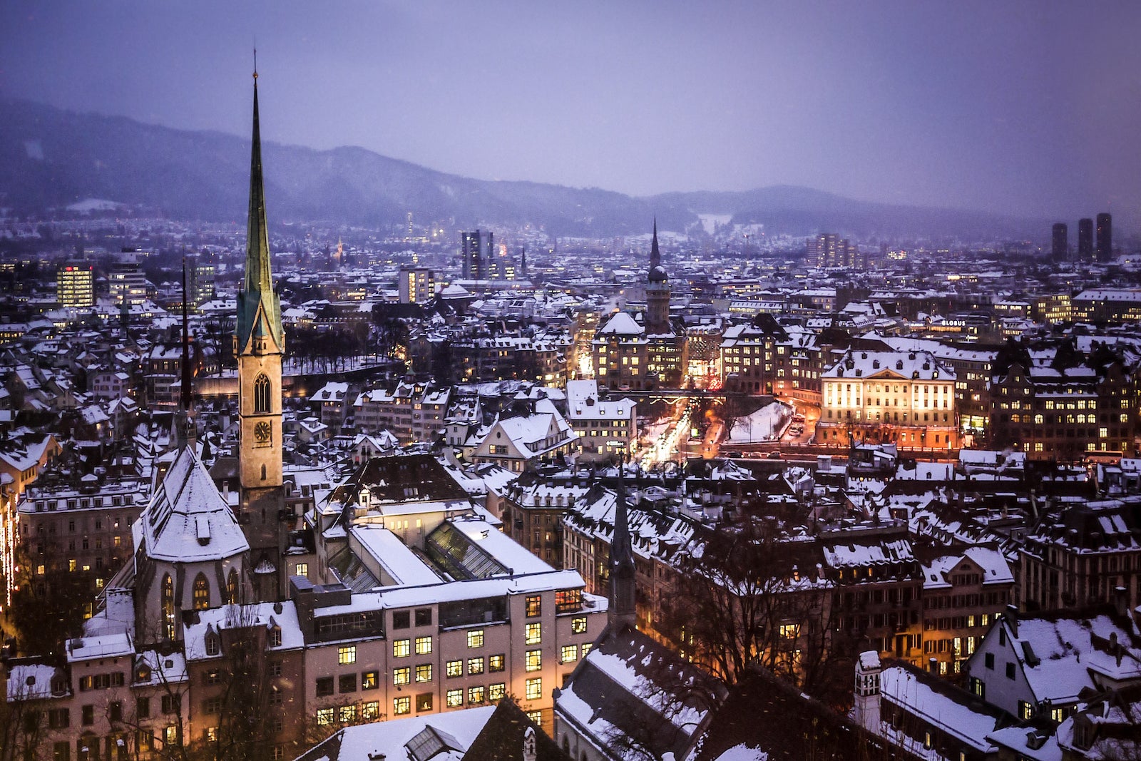 snow in switzerland