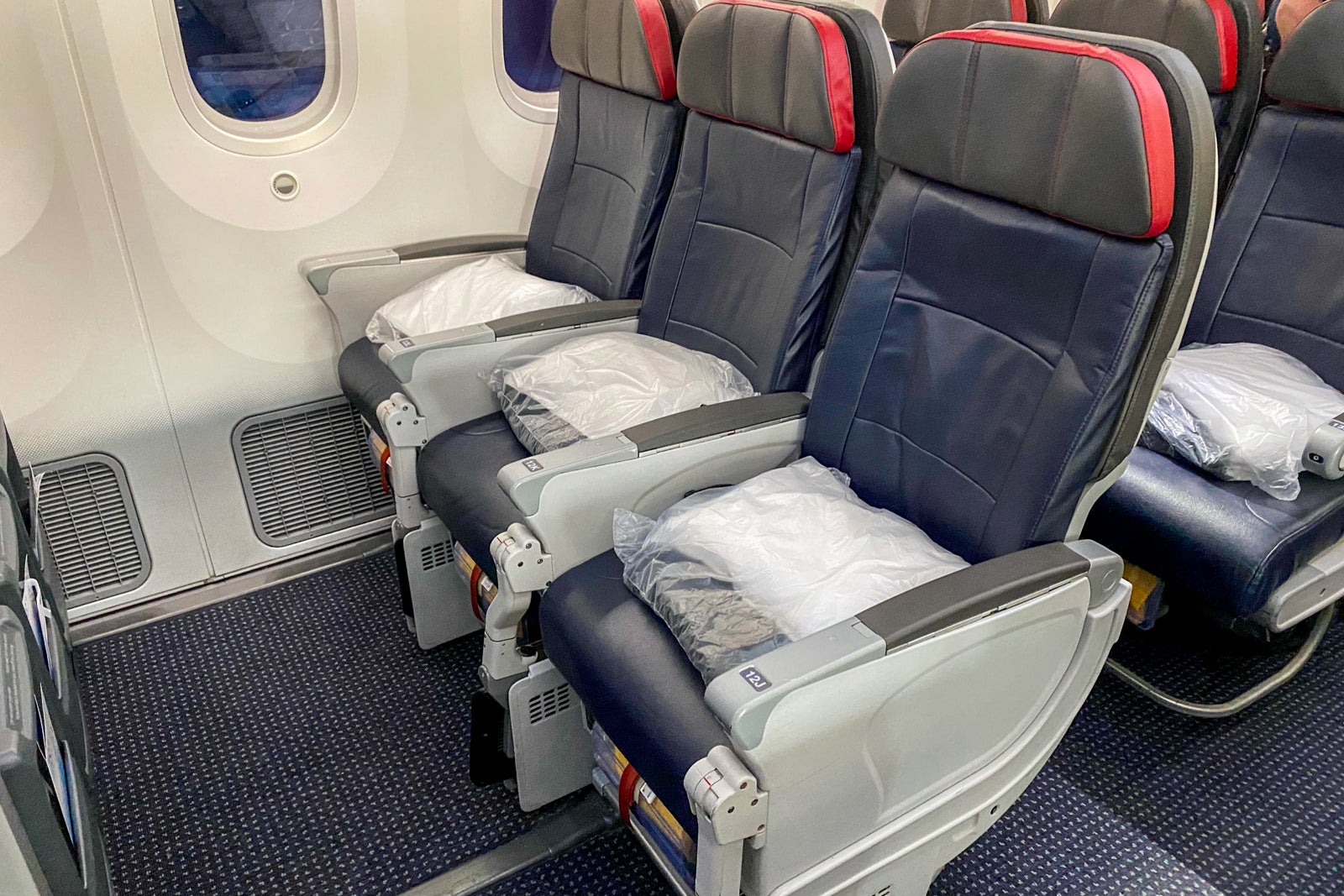 American Airlines economy class on the Boeing 787-9 Dreamliner