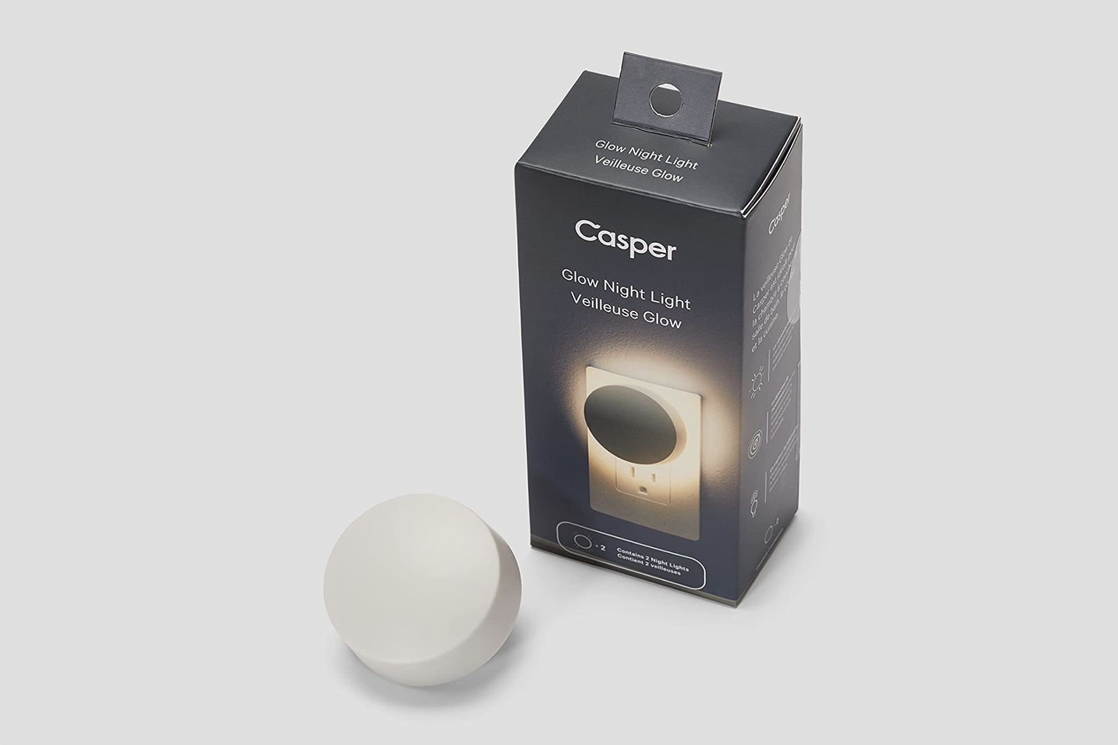 A night light with its packaging