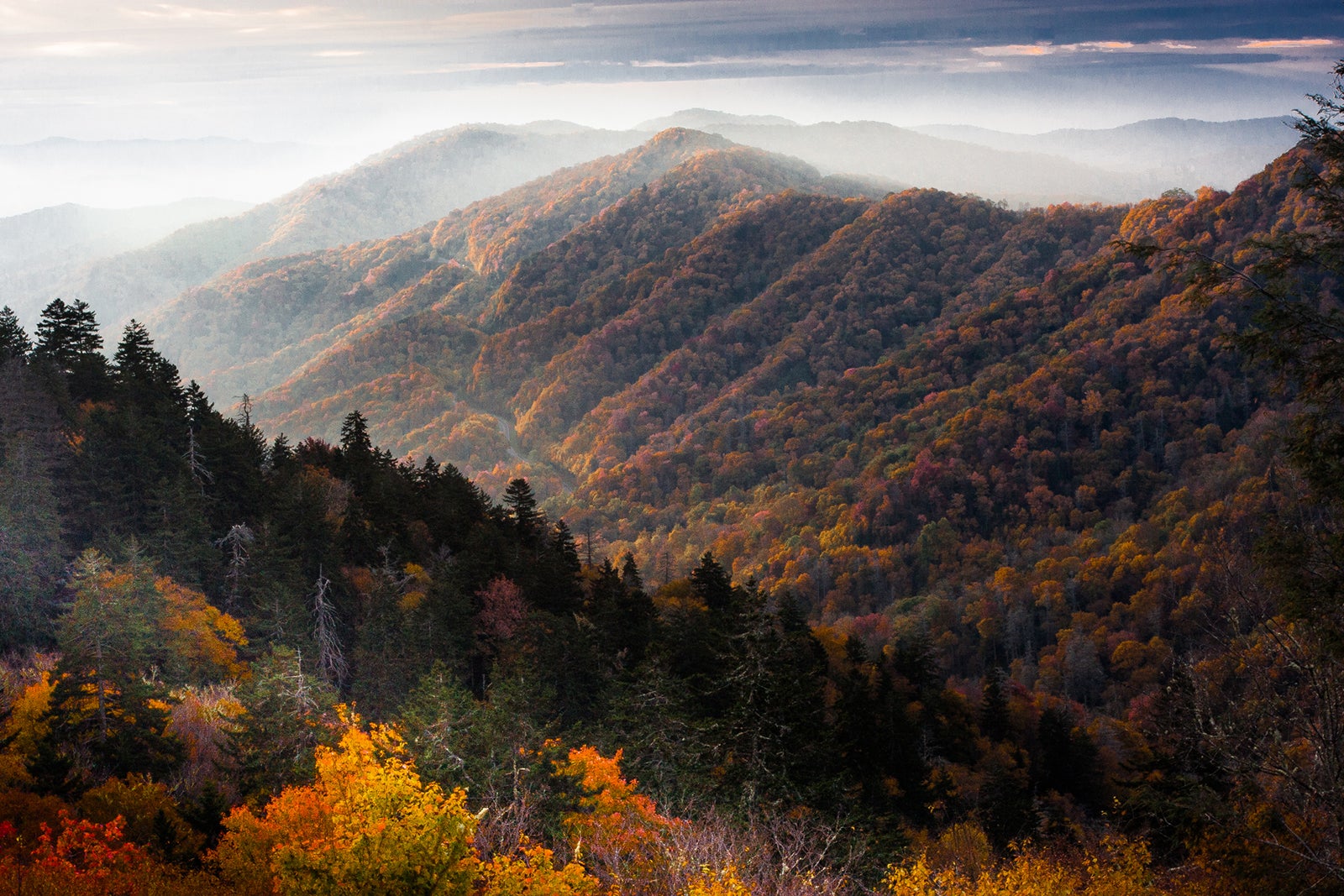 Great Smoky Mountains National Park during the fall