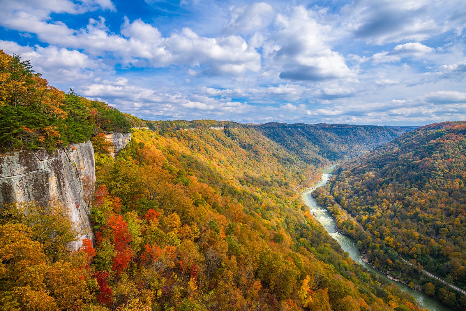 New River Gorge National Park and Preserve during the fall