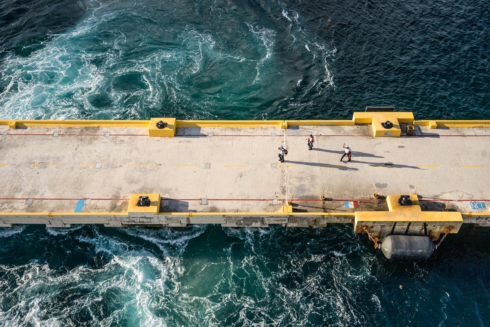 A pier in the Caribbean