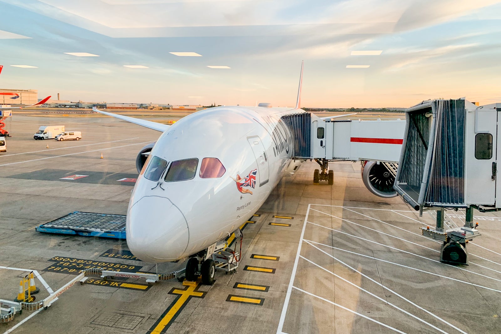 Virgin Atlantic plane at London's Heathrow Airport