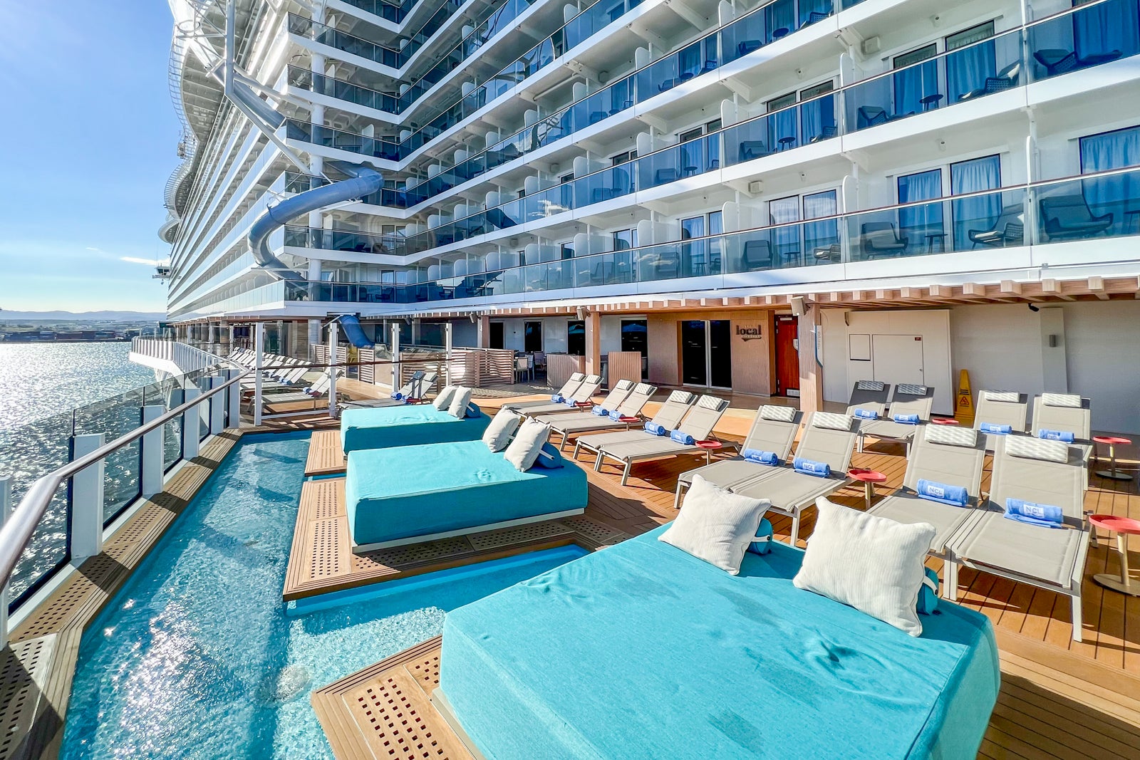 pool deck on cruise