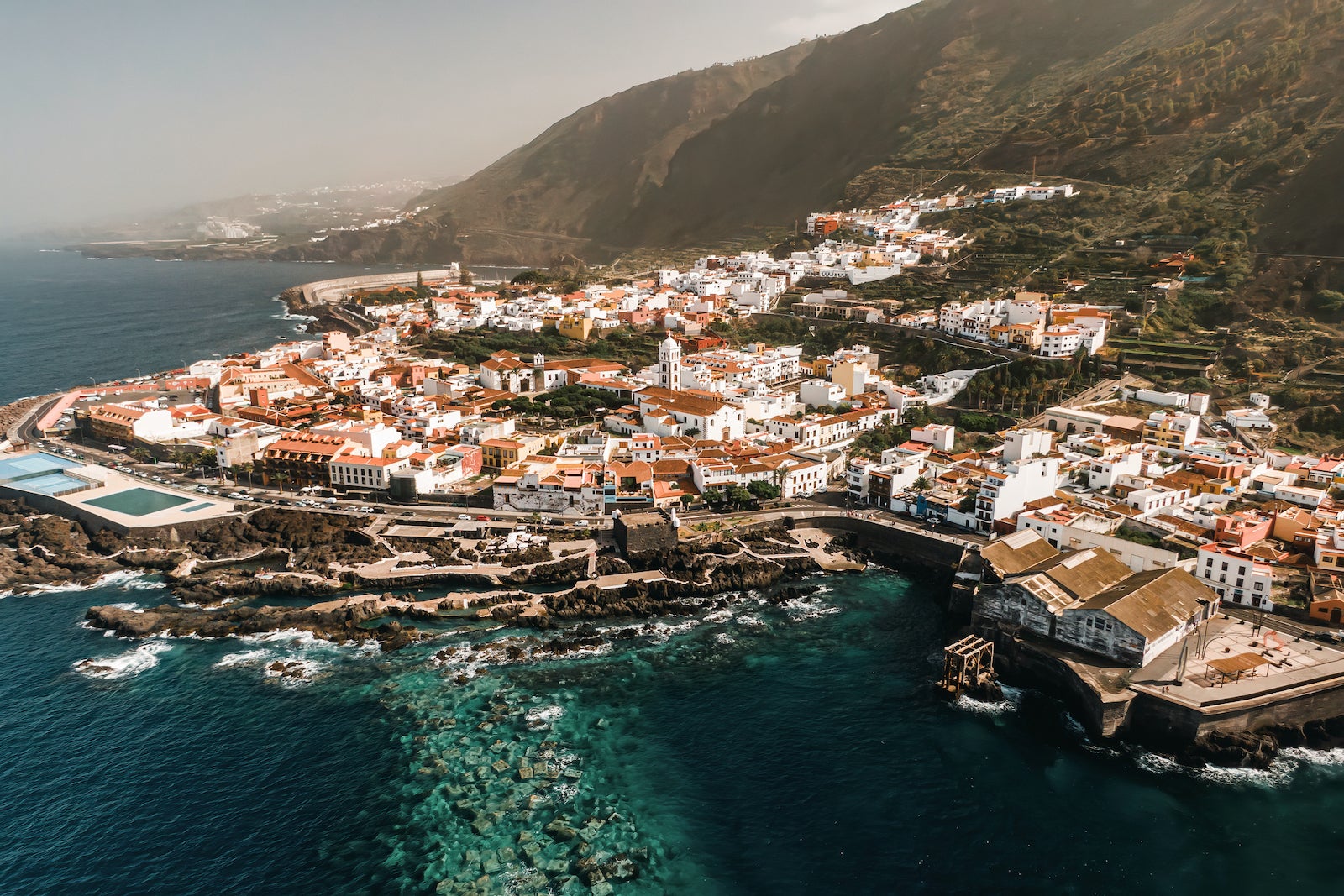 Arial view of Tenerife, Canary Islands