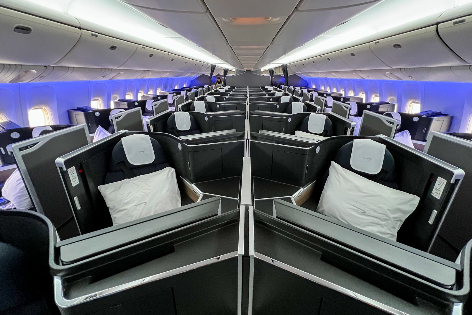 inside British Airways cabin