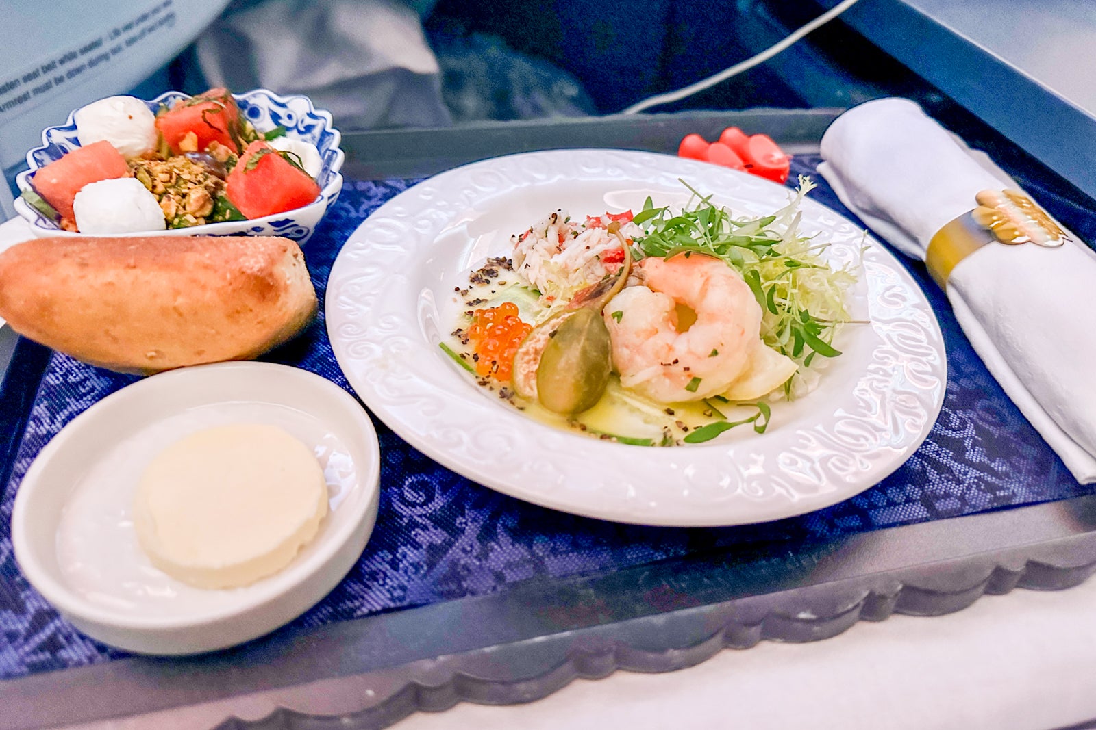 KLM business class meal