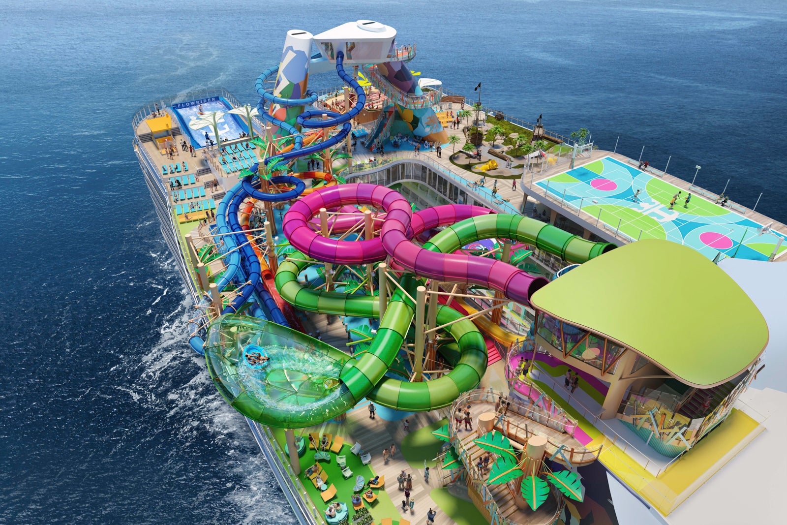 Category 6 water park on Icon of the Seas